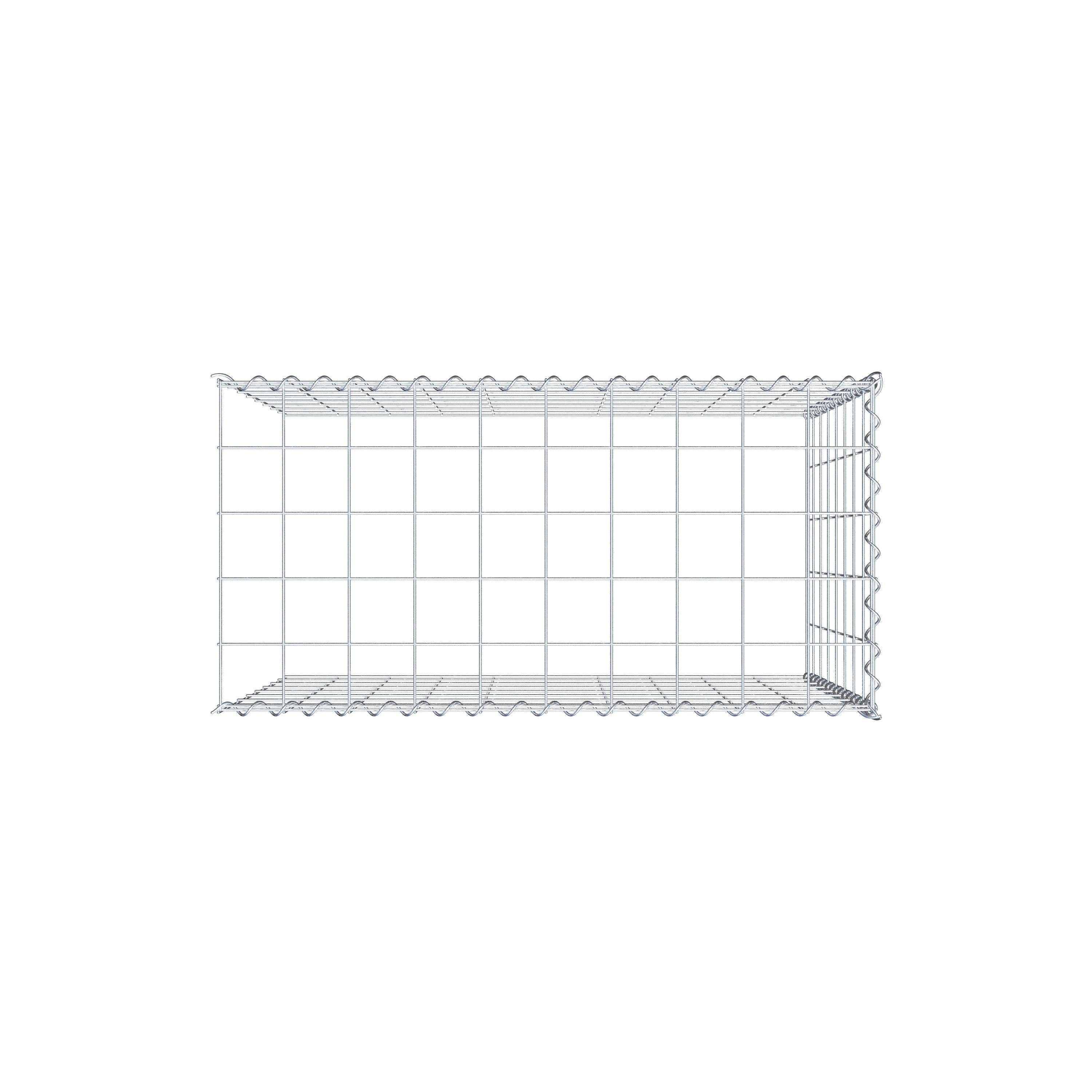 Gavión complementario tipo 4 100 cm x 80 cm x 50 cm (L x A x P), malla 10 cm x 10 cm, espiral