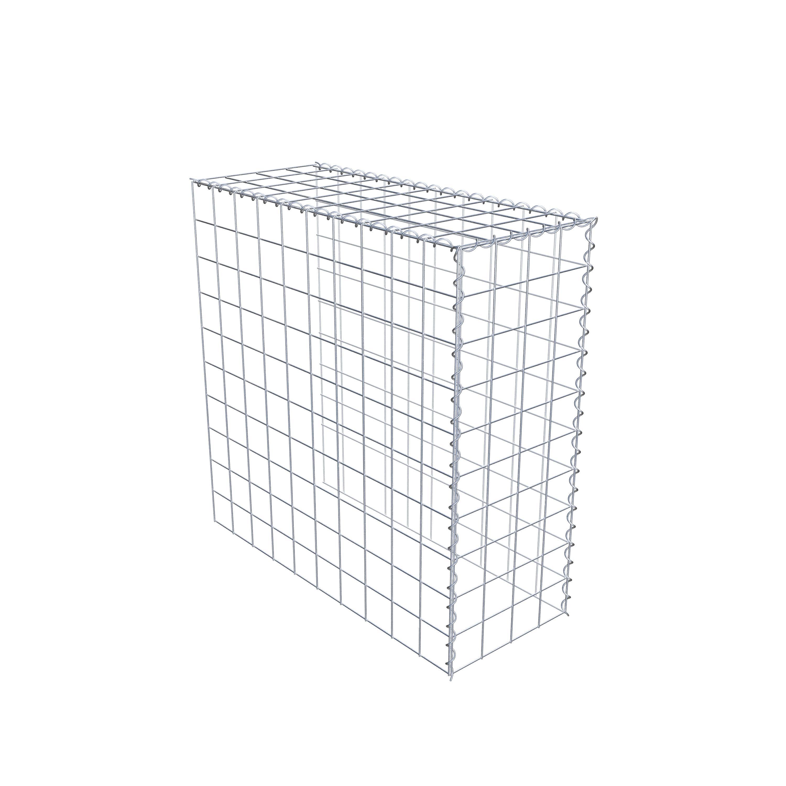 Add-on schanskorf type 4 100 cm x 100 cm x 40 cm (L x H x D), maaswijdte 10 cm x 10 cm, spiraal