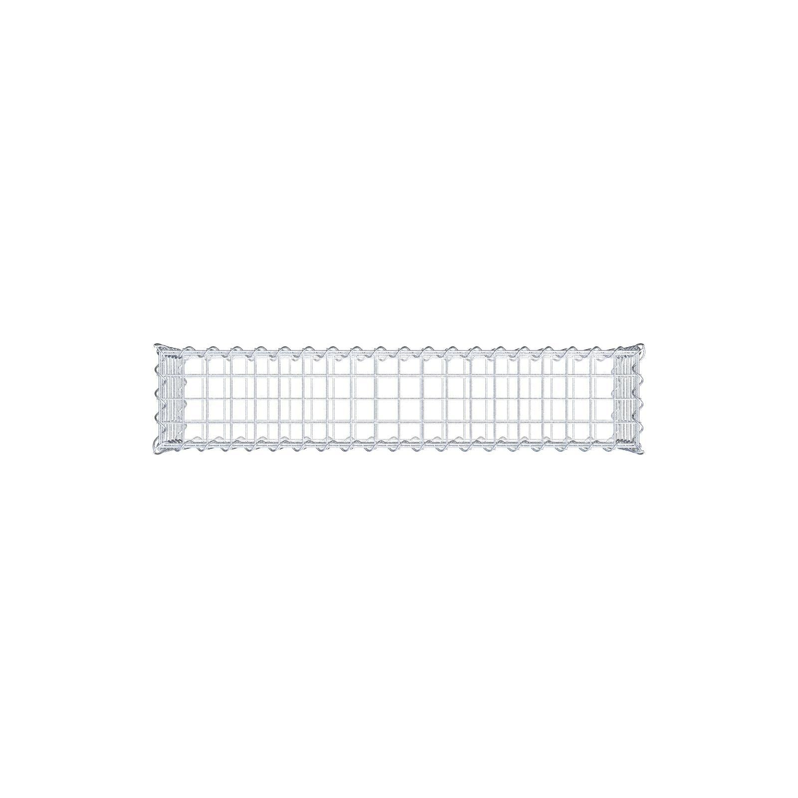 Gabion 100 cm x 30 cm x 20 cm (L x H x D), maskstorlek 5 cm x 5 cm, spiral