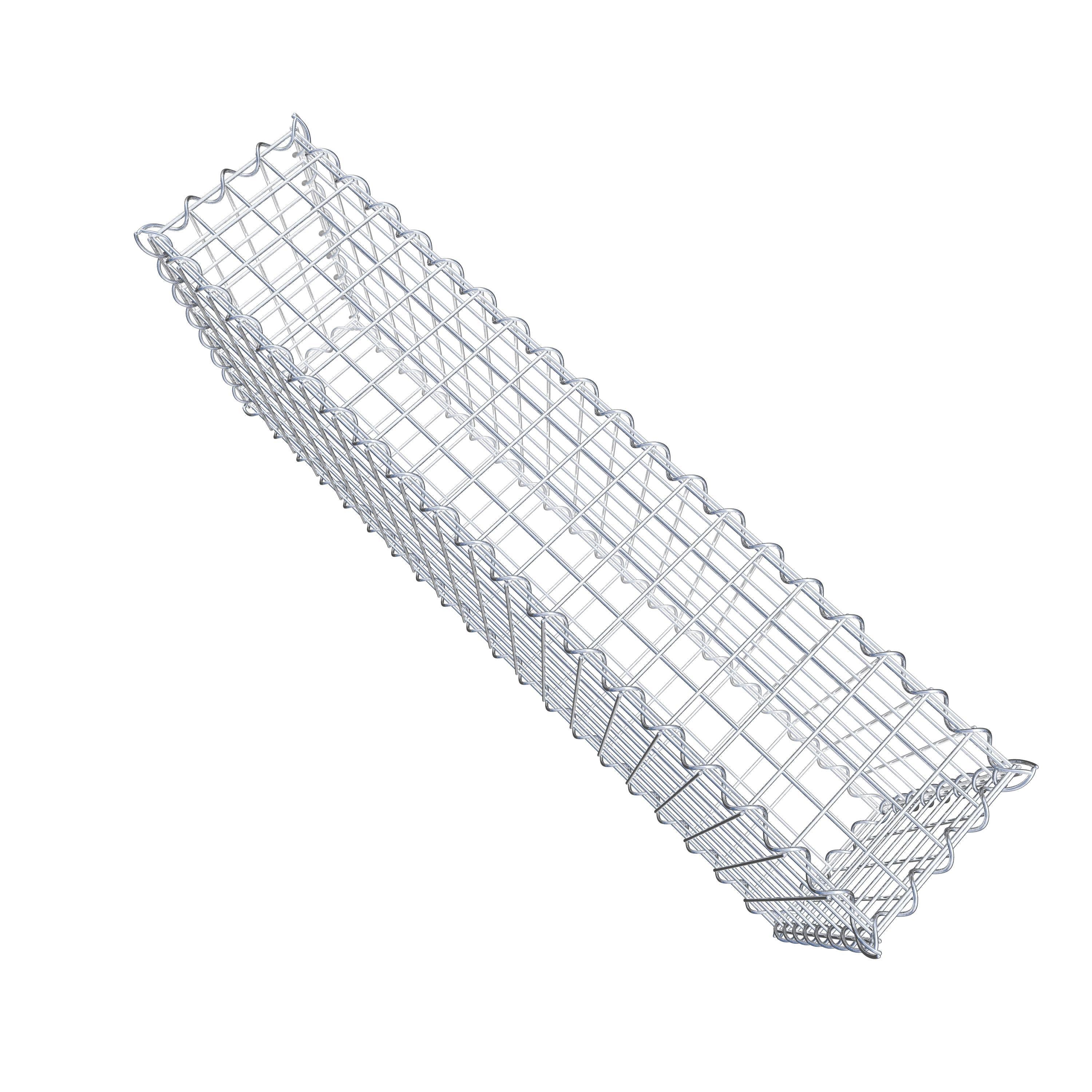Gabion 100 cm x 40 cm x 20 cm (L x H x D), maskestørrelse 5 cm x 5 cm, spiral