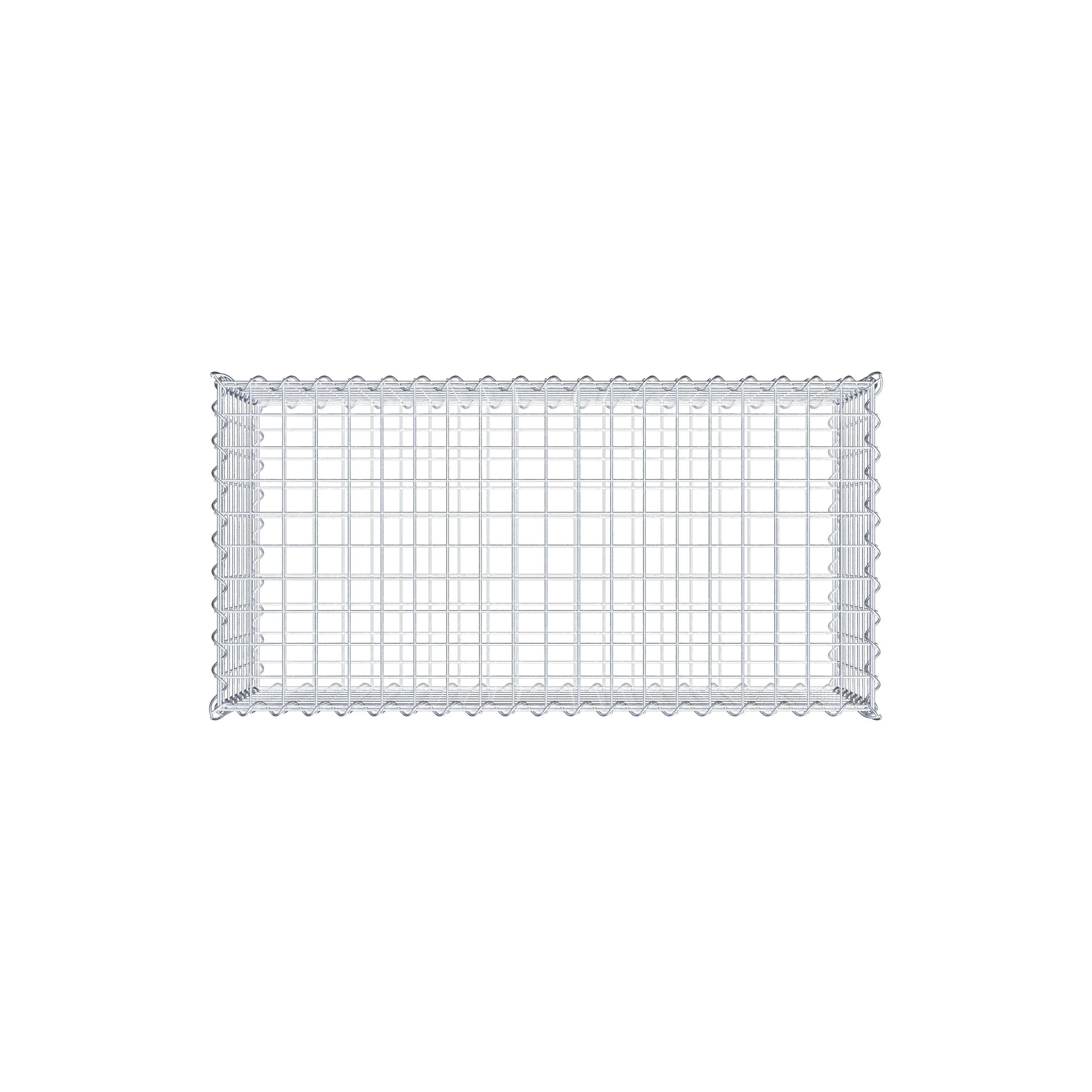 Gabion 100 cm x 40 cm x 50 cm (L x H x P), mailles 5 cm x 5 cm, spirale
