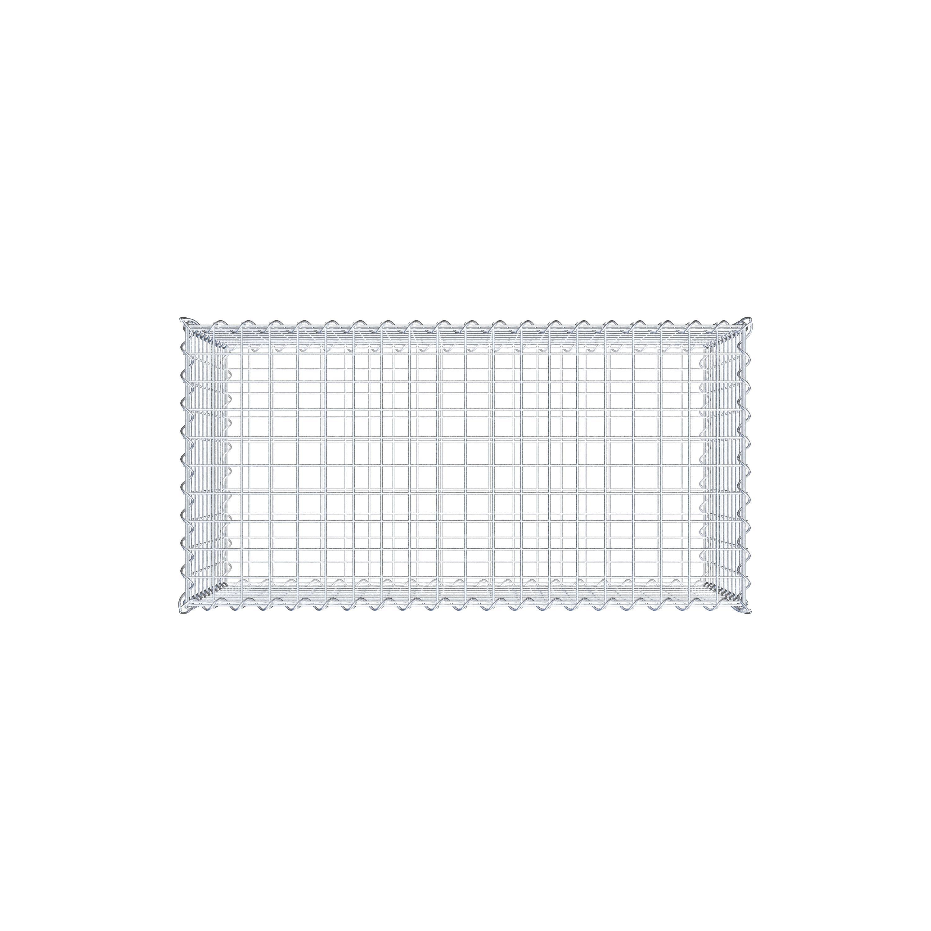 Gabione 100 cm x 50 cm x 50 cm (L x H x T), Maschenweite 5 cm x 5 cm, Spirale