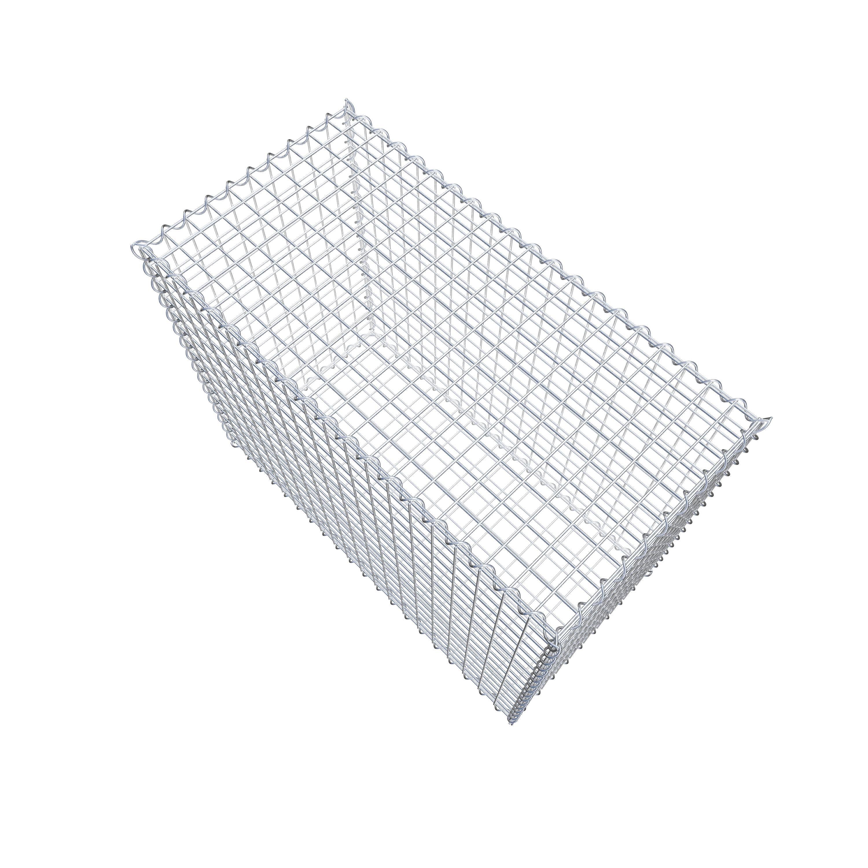 Gabion 100 cm x 80 cm x 50 cm (L x H x P), mailles 5 cm x 5 cm, spirale