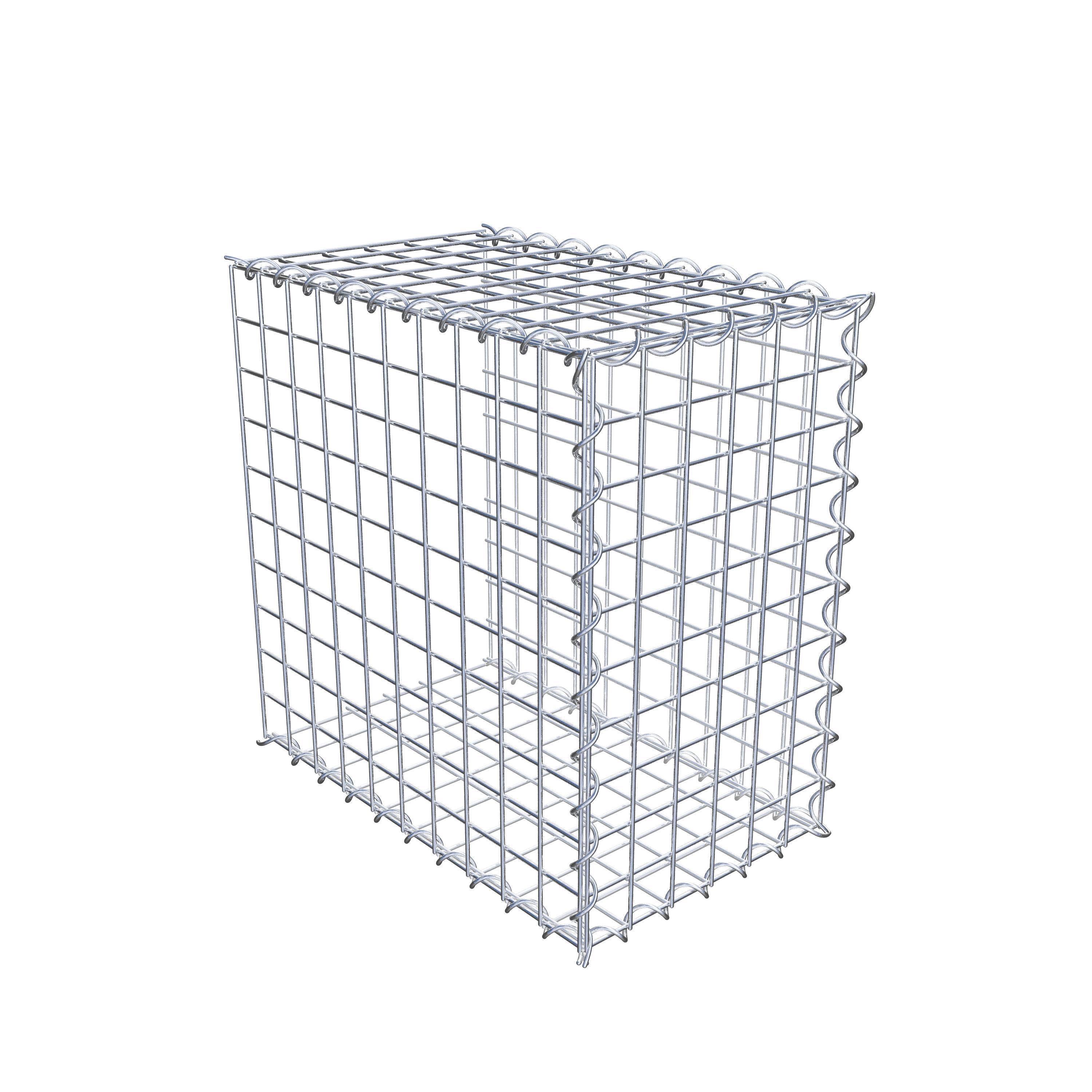 Add-on schanskorf type 2 50 cm x 50 cm x 30 cm (L x H x D), maaswijdte 5 cm x 5 cm, spiraalvormig