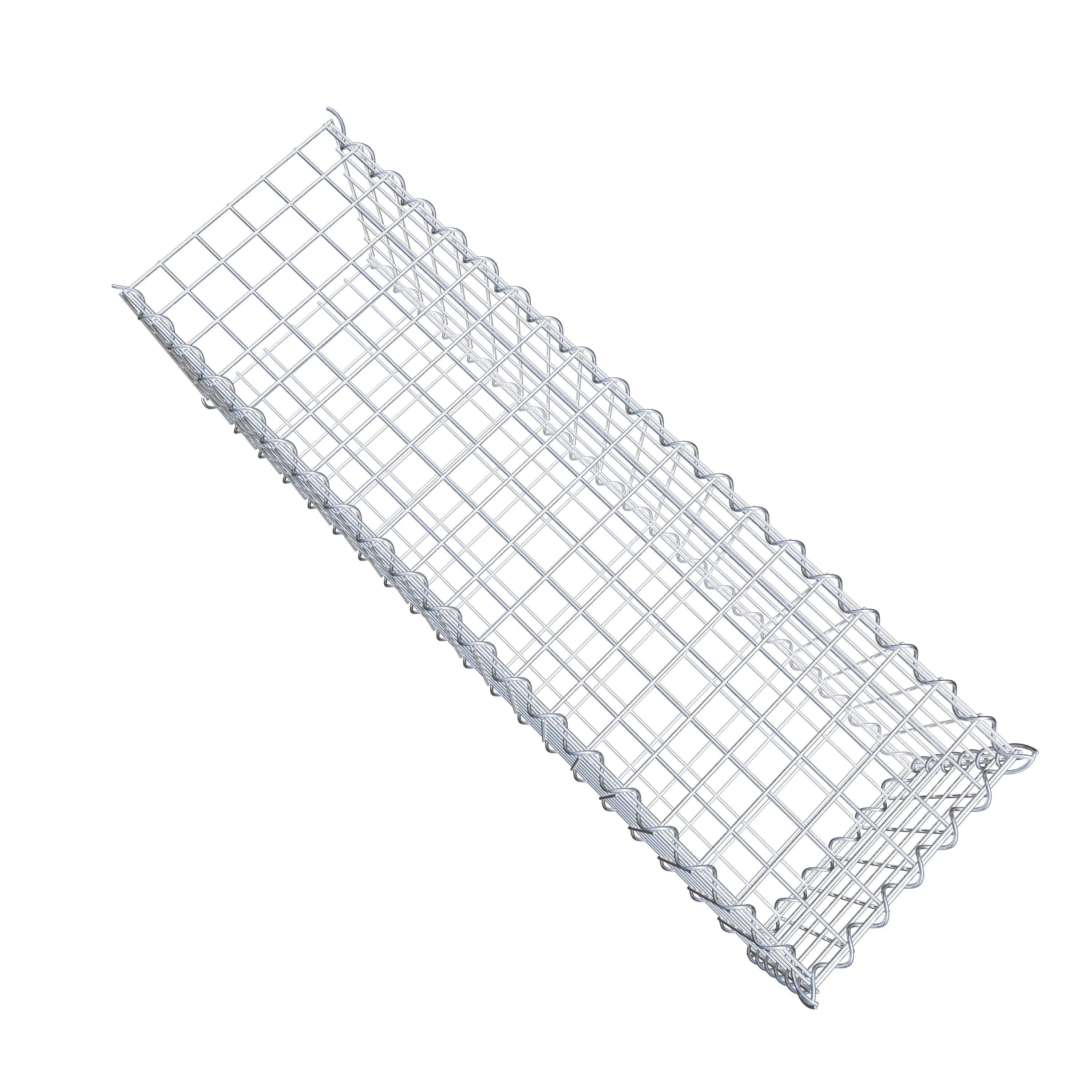 Add-on schanskorf type 2 100 cm x 30 cm x 30 cm (L x H x D), maaswijdte 5 cm x 5 cm, spiraalvormig