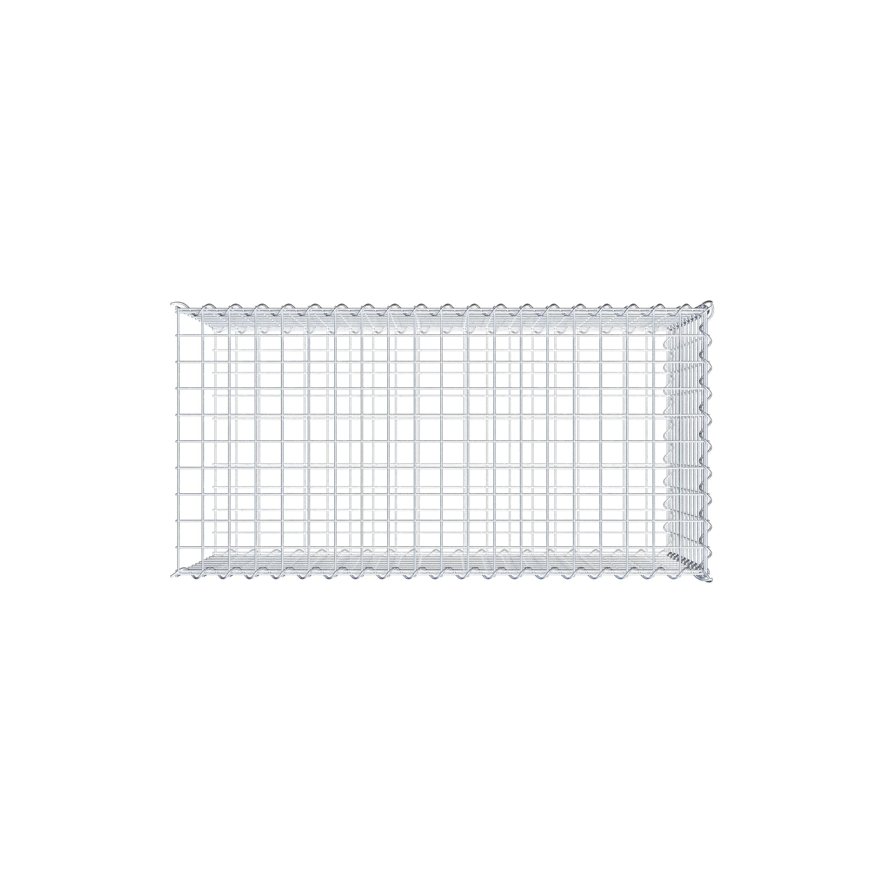 Gabbione aggiuntivo tipo 2 100 cm x 50 cm x 50 cm (L x A x P), dimensione maglia 5 cm x 5 cm, a spirale