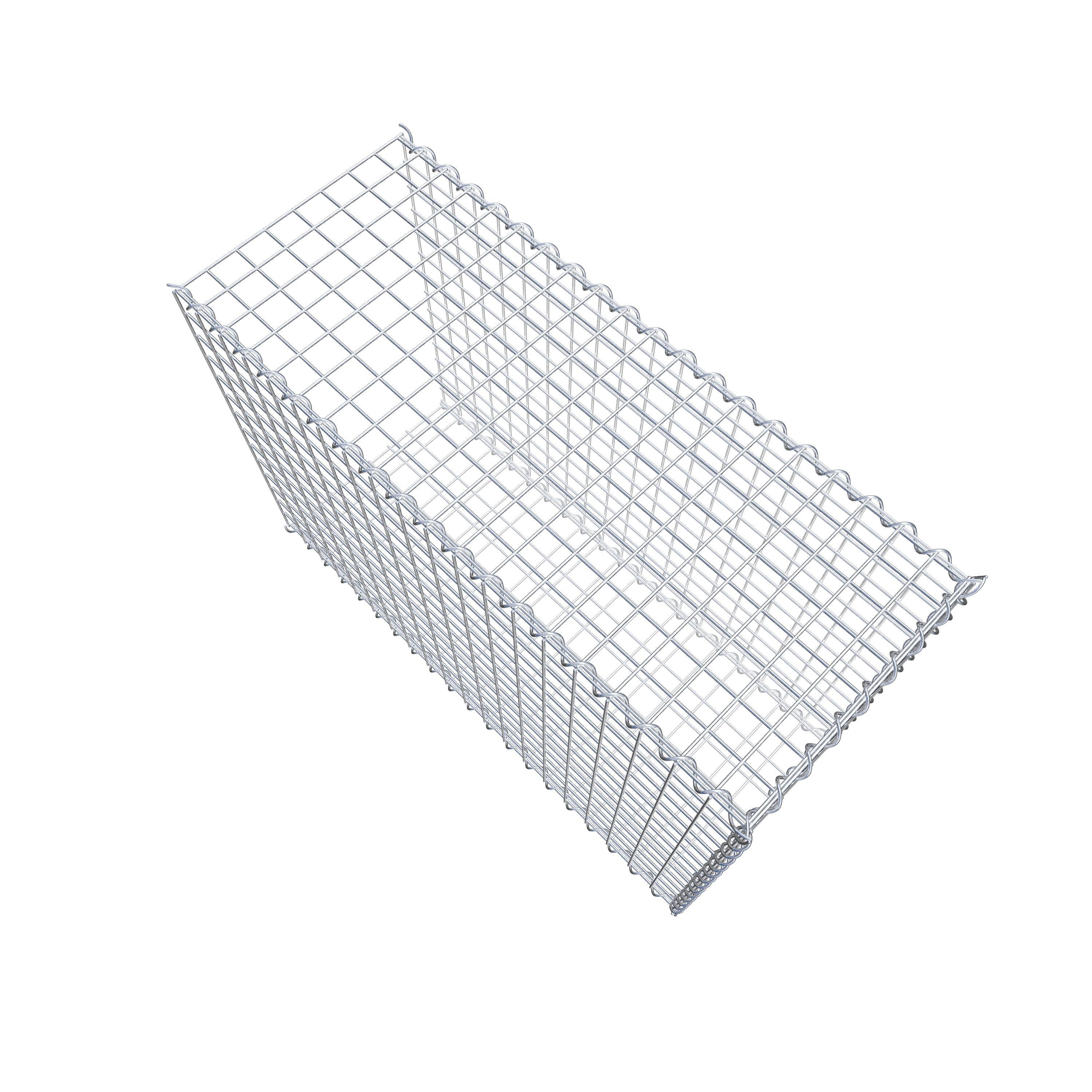 Anbaugabione Typ 2 100 cm x 70 cm x 40 cm (L x H x T), Maschenweite 5 cm x 5 cm, Spirale