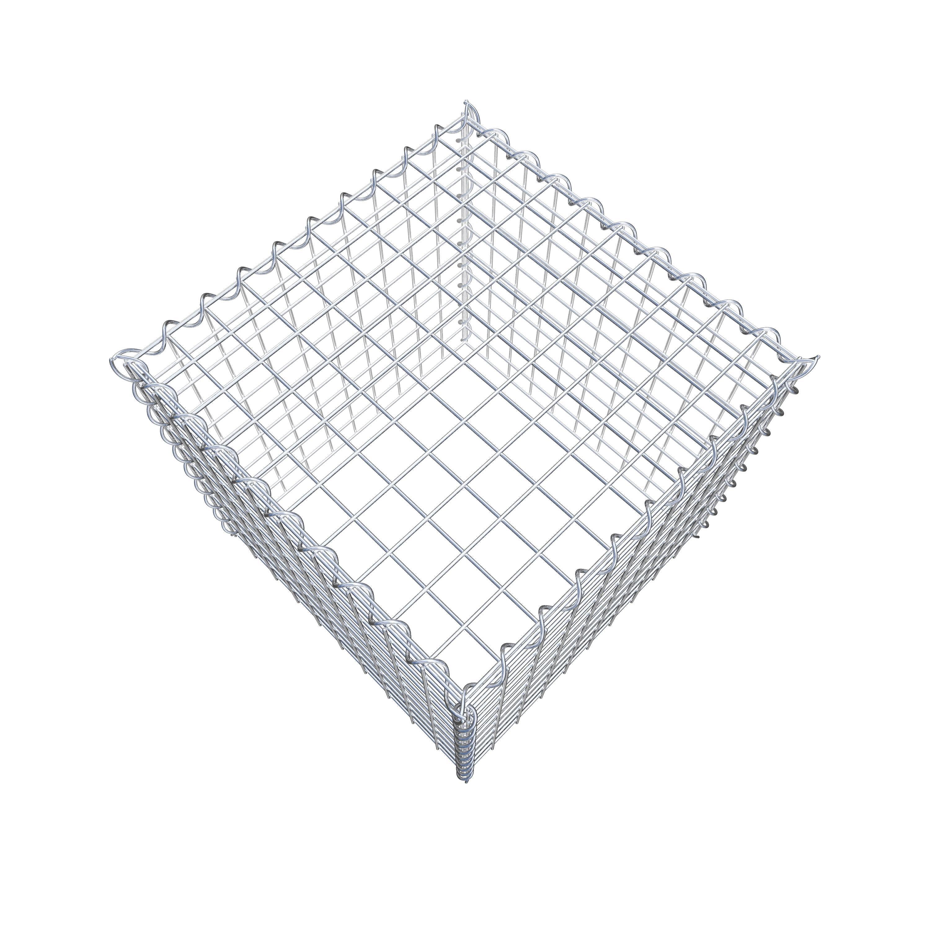 Gabion rapporté type 3 50 cm x 50 cm x 50 cm (L x H x P), mailles 5 cm x 5 cm, spirale