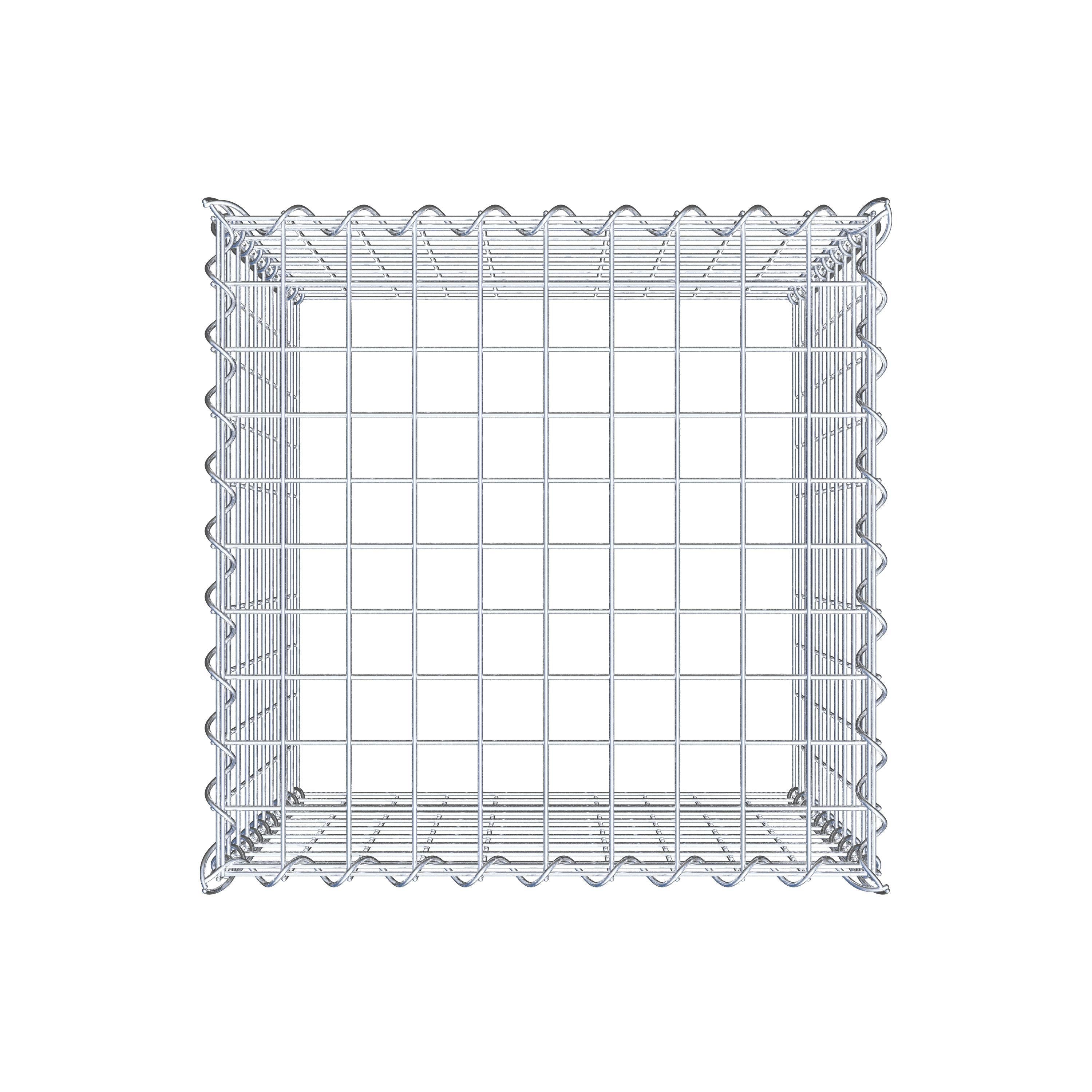 Gabion rapporté type 3 50 cm x 50 cm x 50 cm (L x H x P), mailles 5 cm x 5 cm, spirale