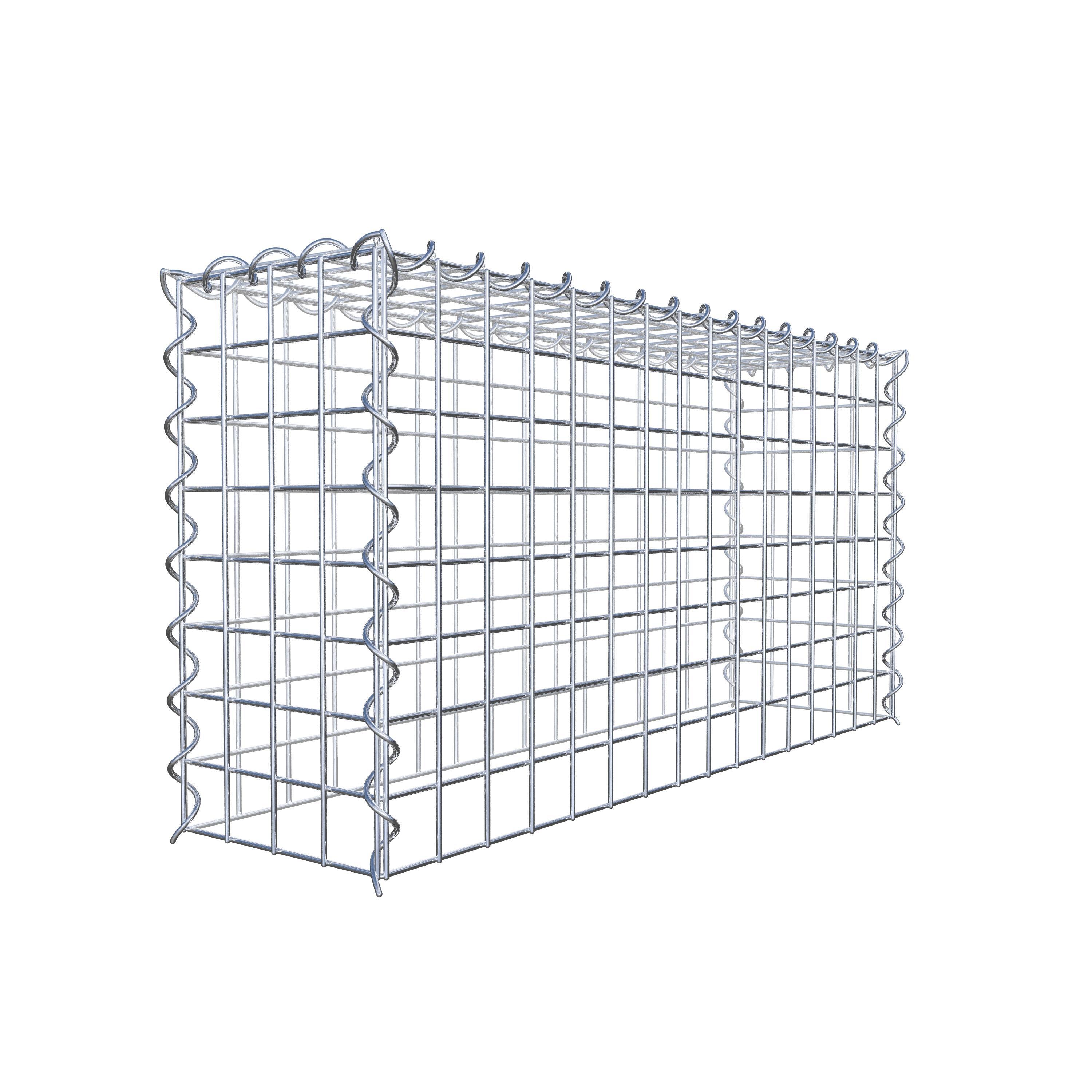 Gabion rapporté type 3 80 cm x 40 cm x 20 cm (L x H x P), mailles 5 cm x 5 cm, spirale