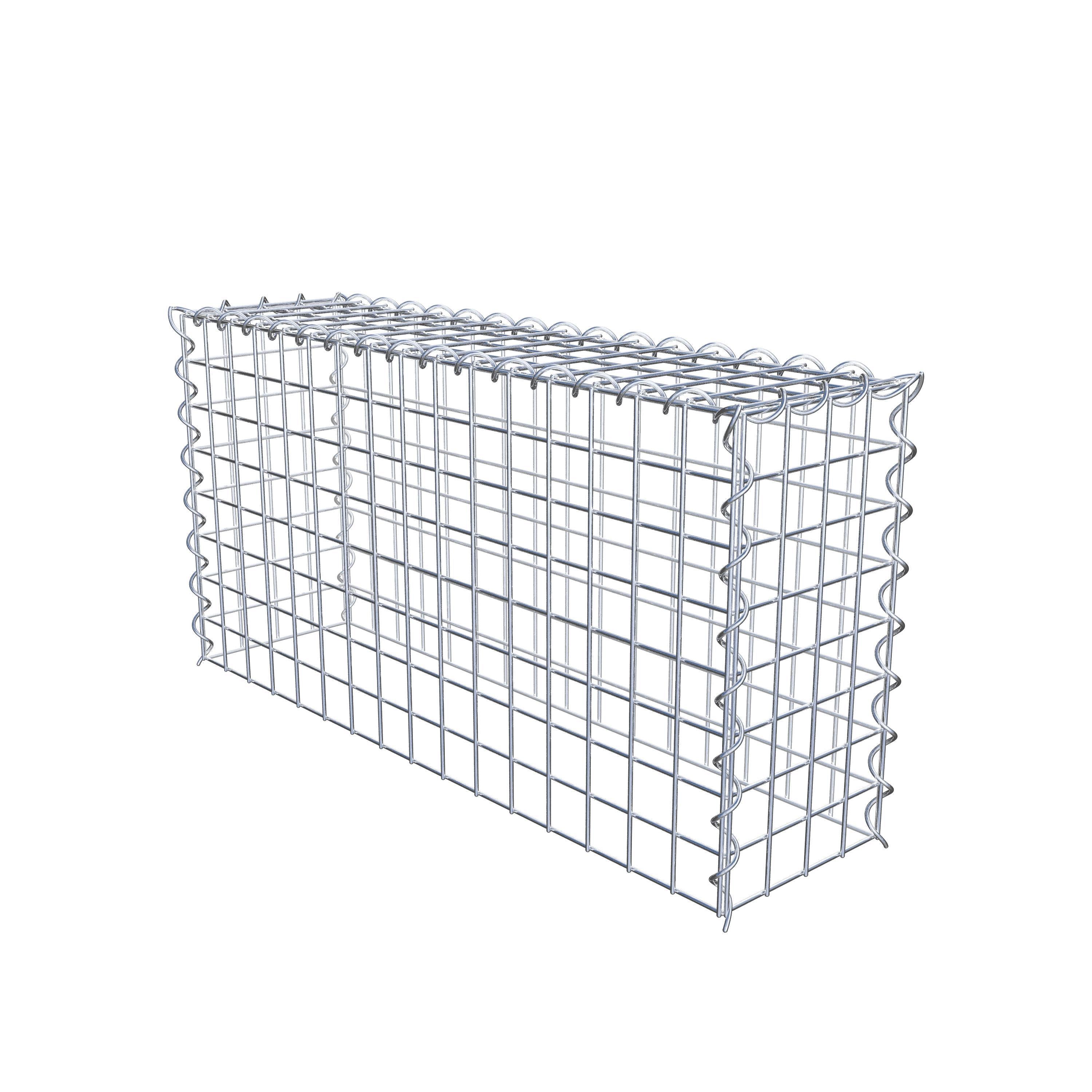 Gabion rapporté type 3 80 cm x 40 cm x 20 cm (L x H x P), mailles 5 cm x 5 cm, spirale