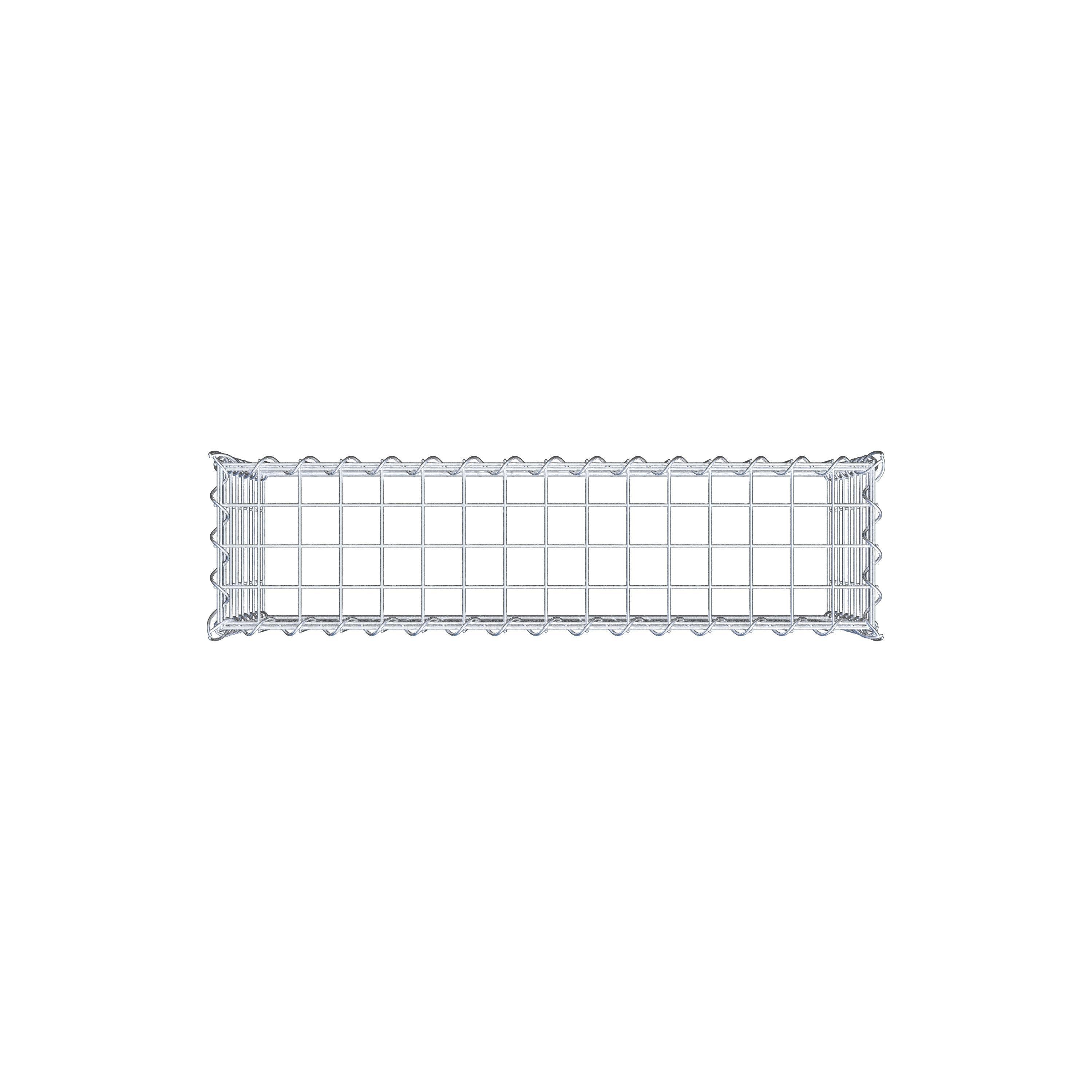 Gabion rapporté type 3 80 cm x 40 cm x 20 cm (L x H x P), mailles 5 cm x 5 cm, spirale