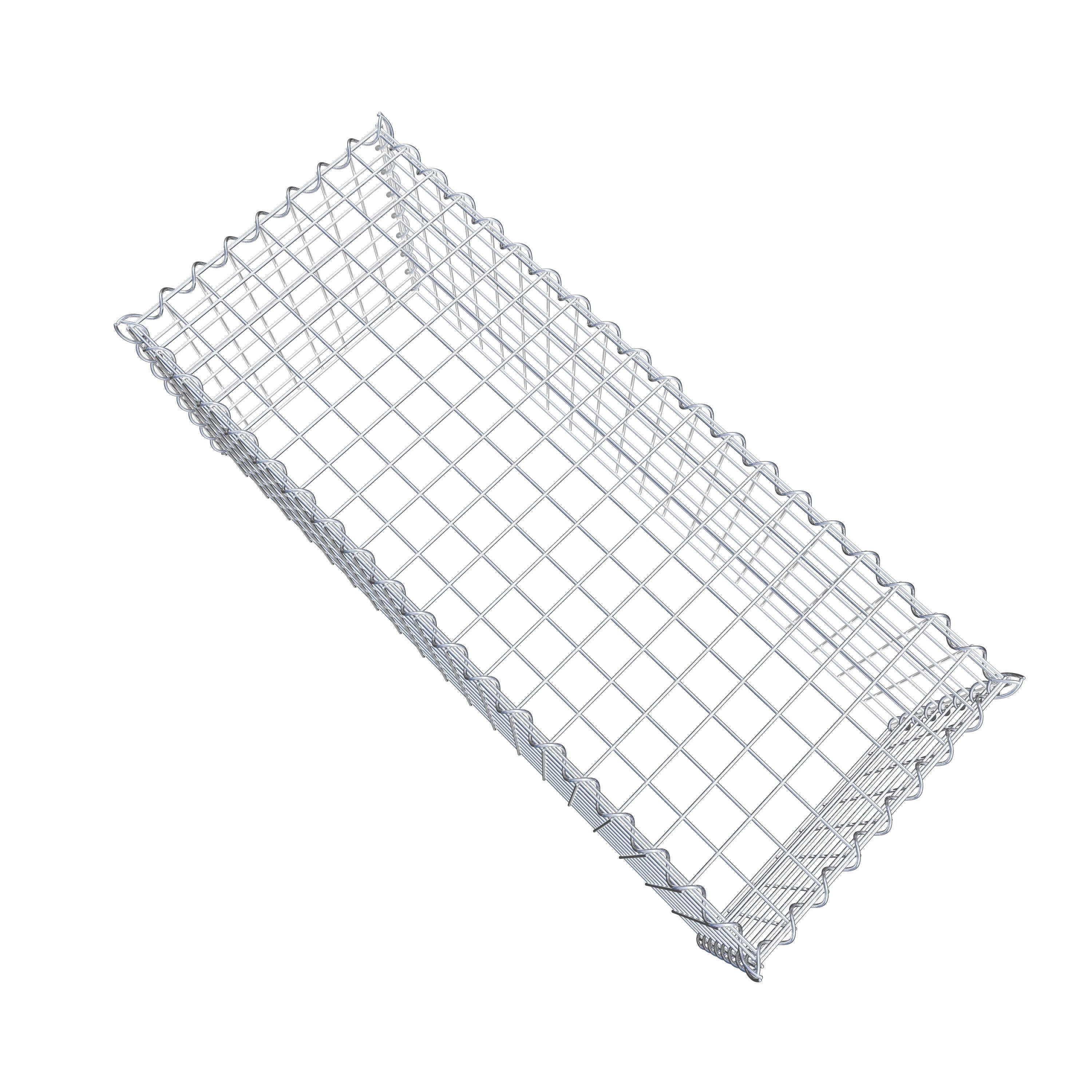 Grown-on gabion type 3 100 cm x 40 cm x 40 cm (L x H x D), mesh size 5 cm x 5 cm, spiral