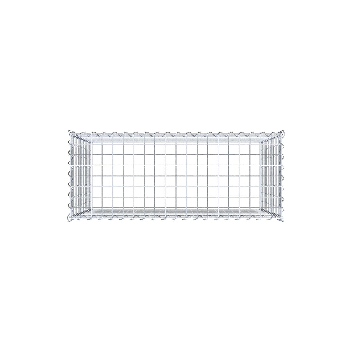 Gabion rapporté type 3 100 cm x 80 cm x 40 cm (L x H x P), mailles 5 cm x 5 cm, spirale