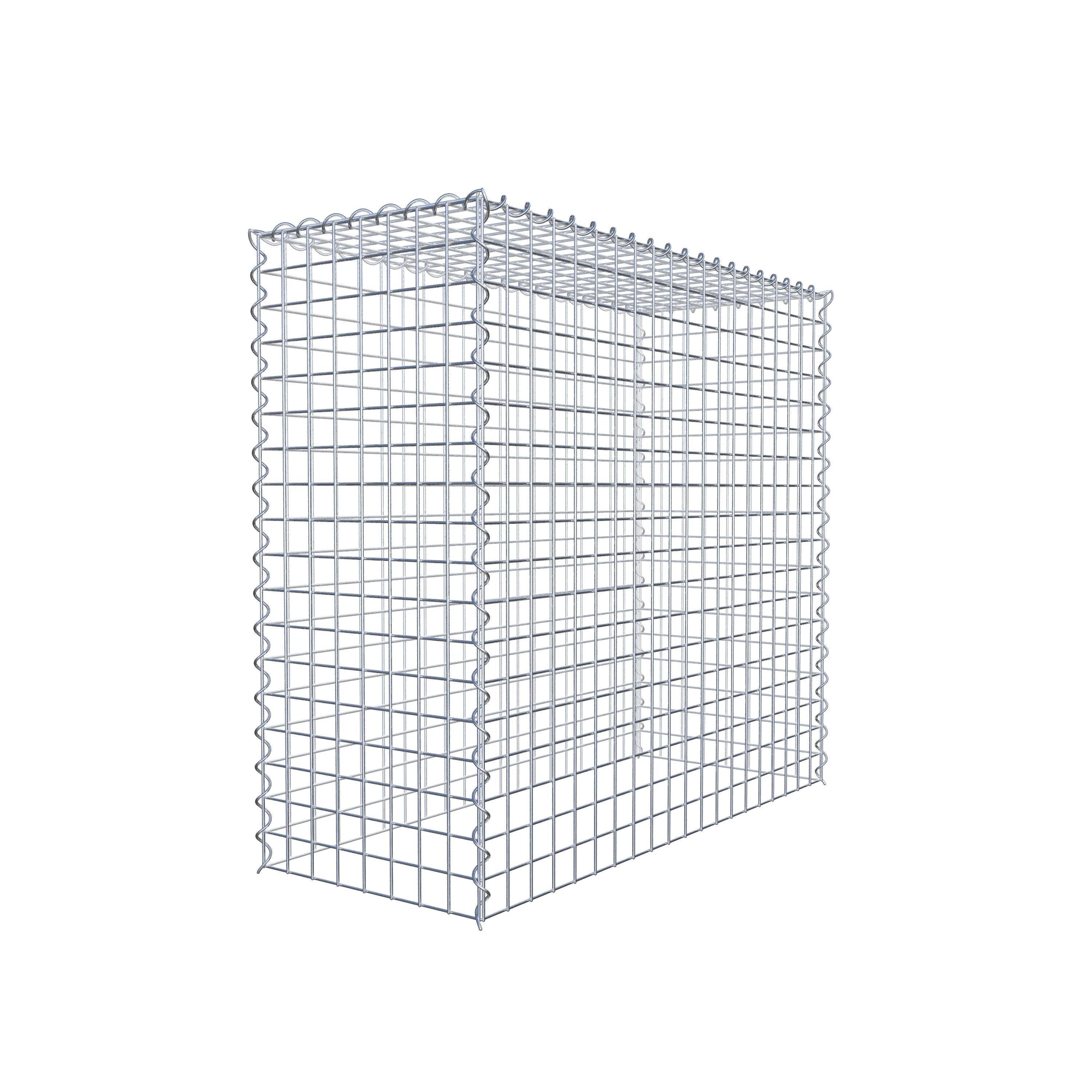 Gabião Tipo 3 100 cm x 90 cm x 40 cm (C x A x P), malhagem 5 cm x 5 cm, espiral