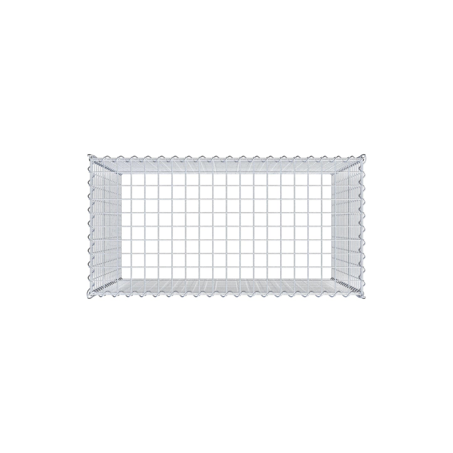 Anbaugabione Typ 3 100 cm x 90 cm x 50 cm (L x H x T), Maschenweite 5 cm x 5 cm, Spirale