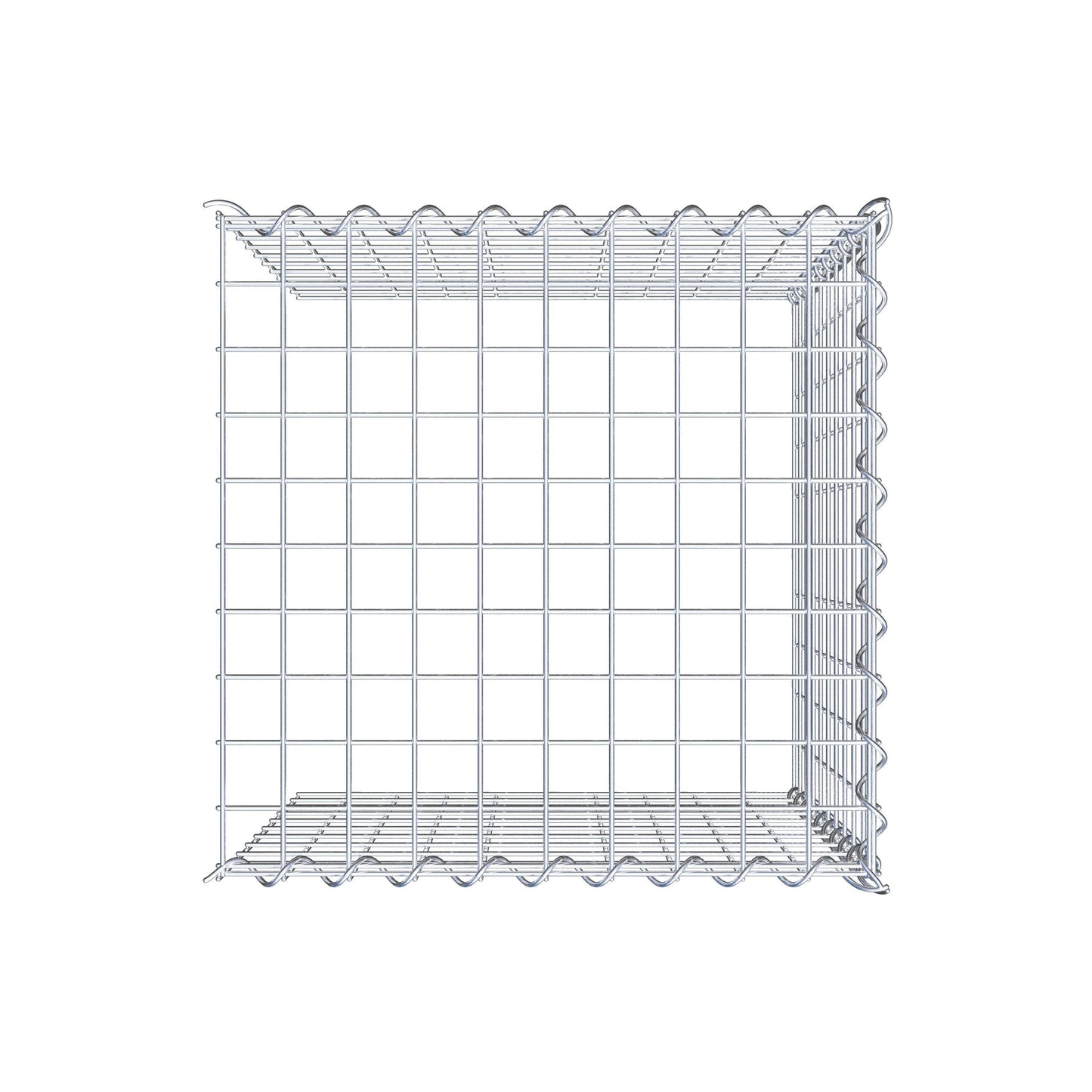 Påväxt gabion typ 4 50 cm x 50 cm x 50 cm (L x H x D), maskstorlek 5 cm x 5 cm, spiral