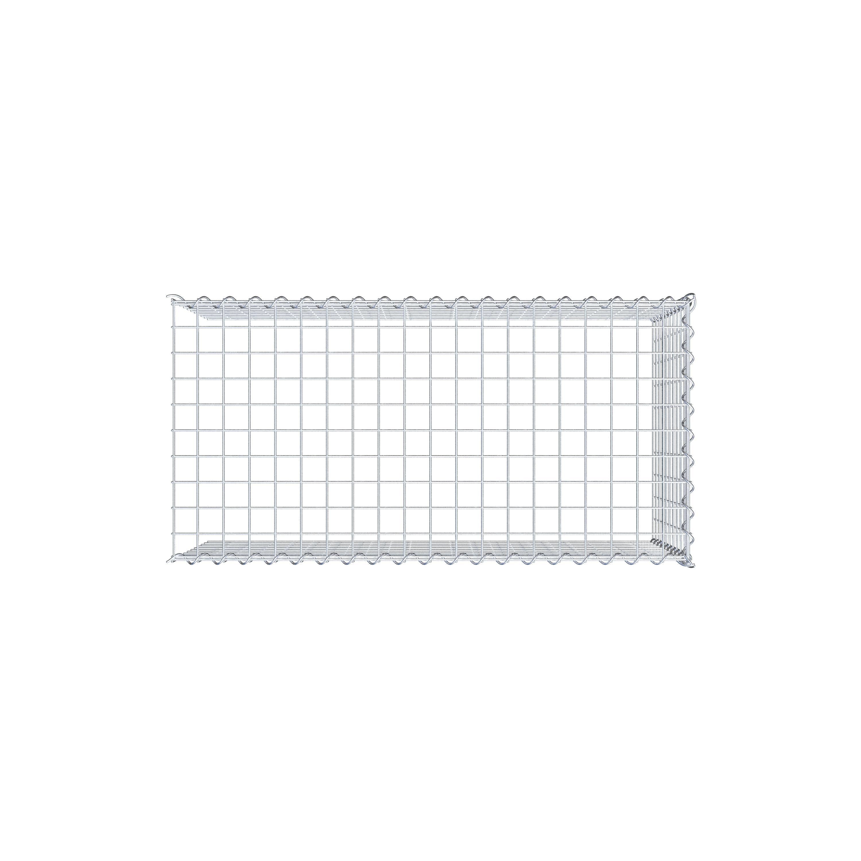 Grown-on gabion type 4 100 cm x 50 cm x 50 cm (L x H x D), mesh size 5 cm x 5 cm, spiral