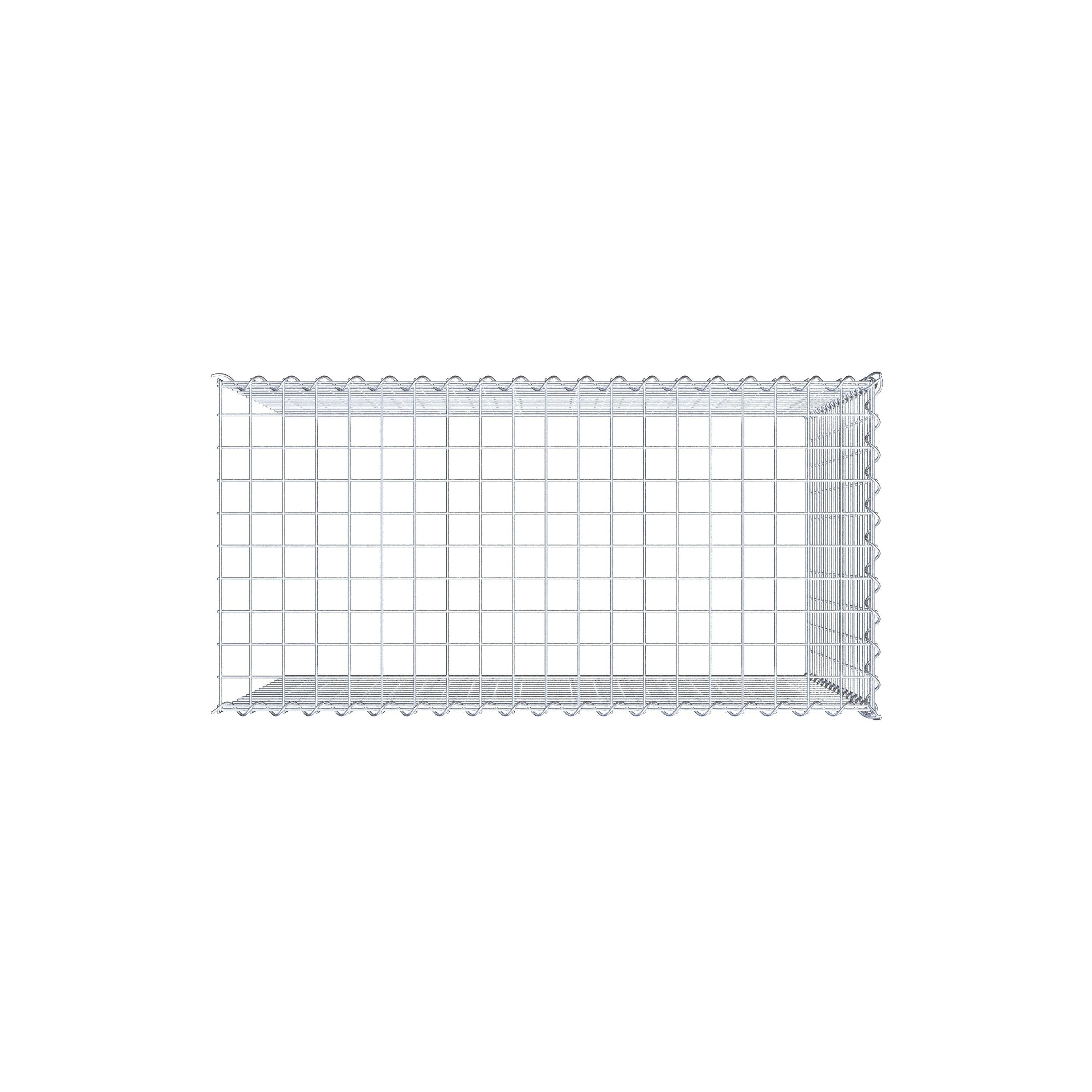 Anbaugabione Typ 4 100 cm x 80 cm x 50 cm (L x H x T), Maschenweite 5 cm x 5 cm, Spirale