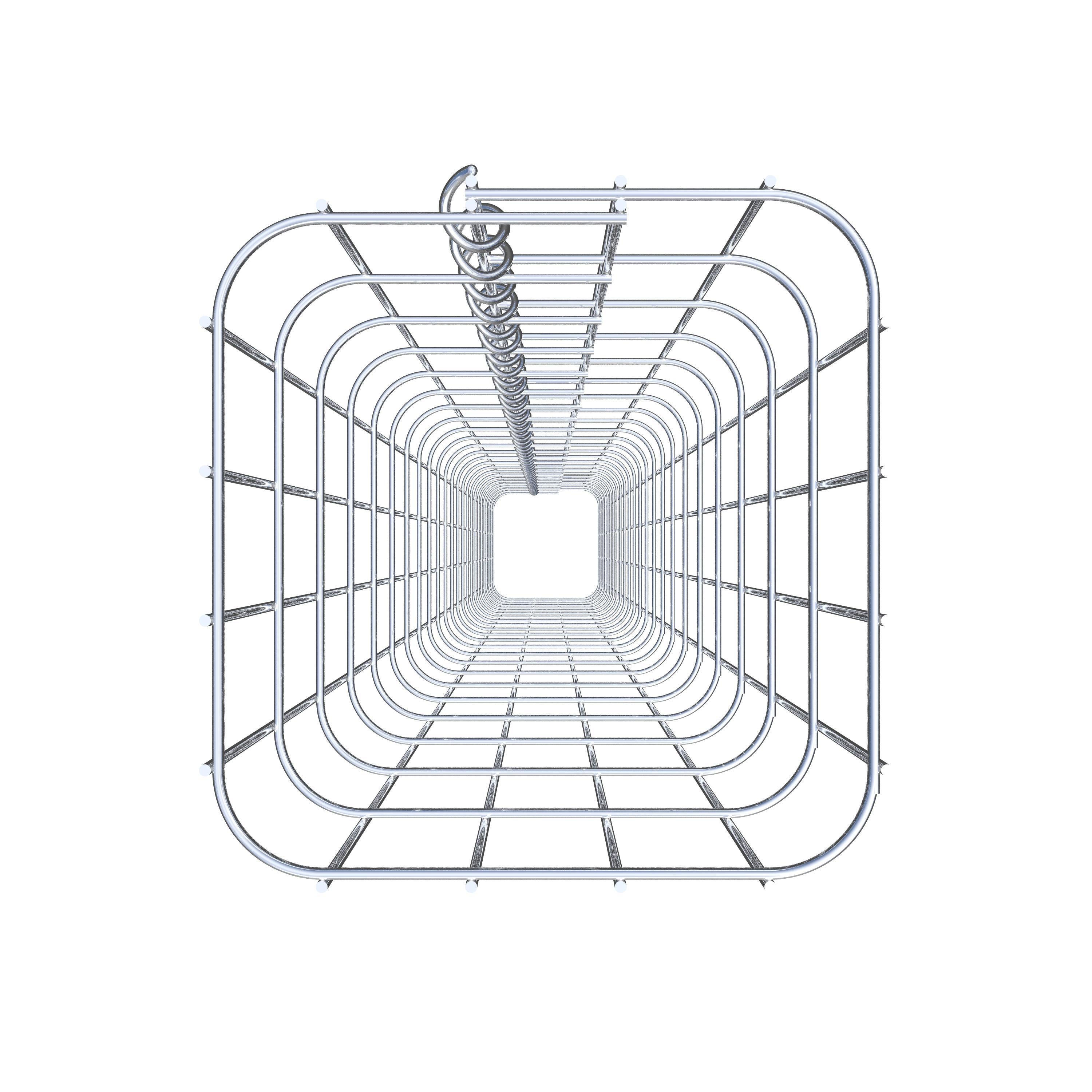 Colonne de gabion carrée 22 cm x 22 cm, 230 cm de hauteur, MW 5 cm x 10 cm