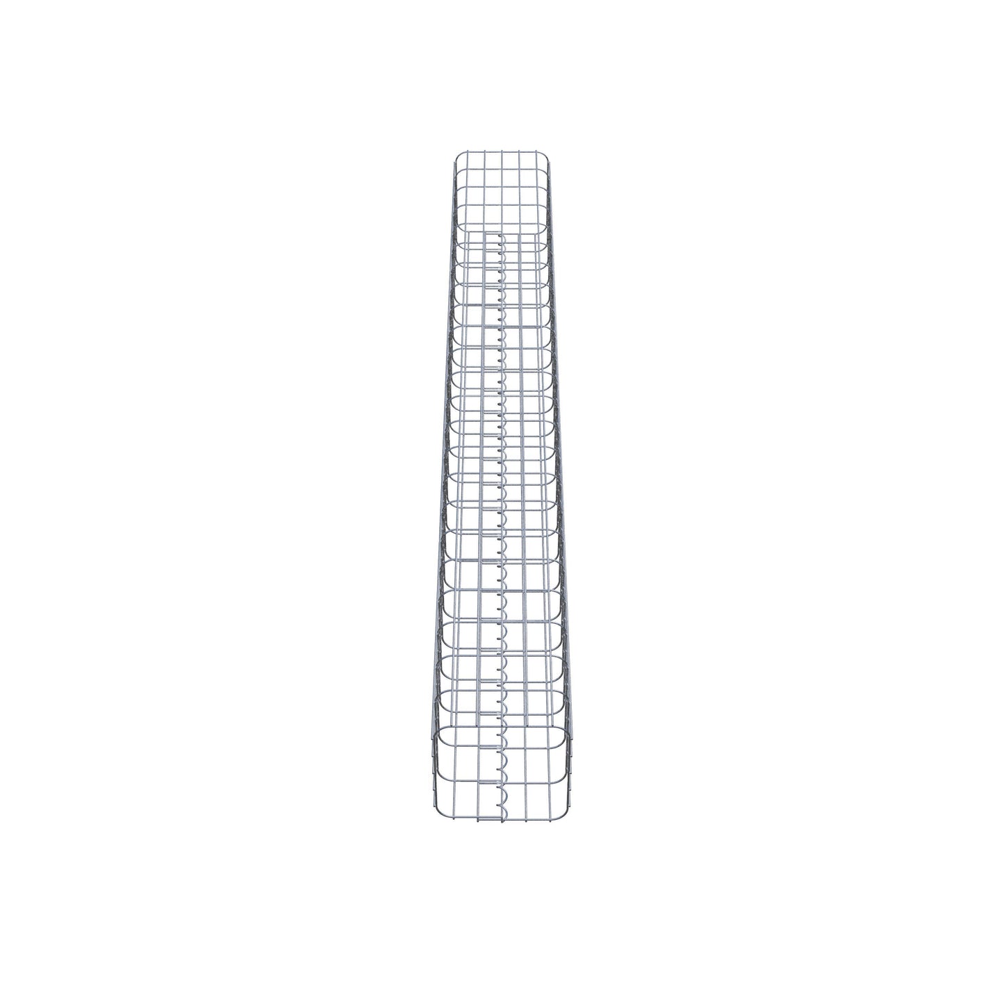 Colonne de gabion carrée 27 cm x 27 cm, 230 cm de hauteur, MW 5 cm x 10 cm