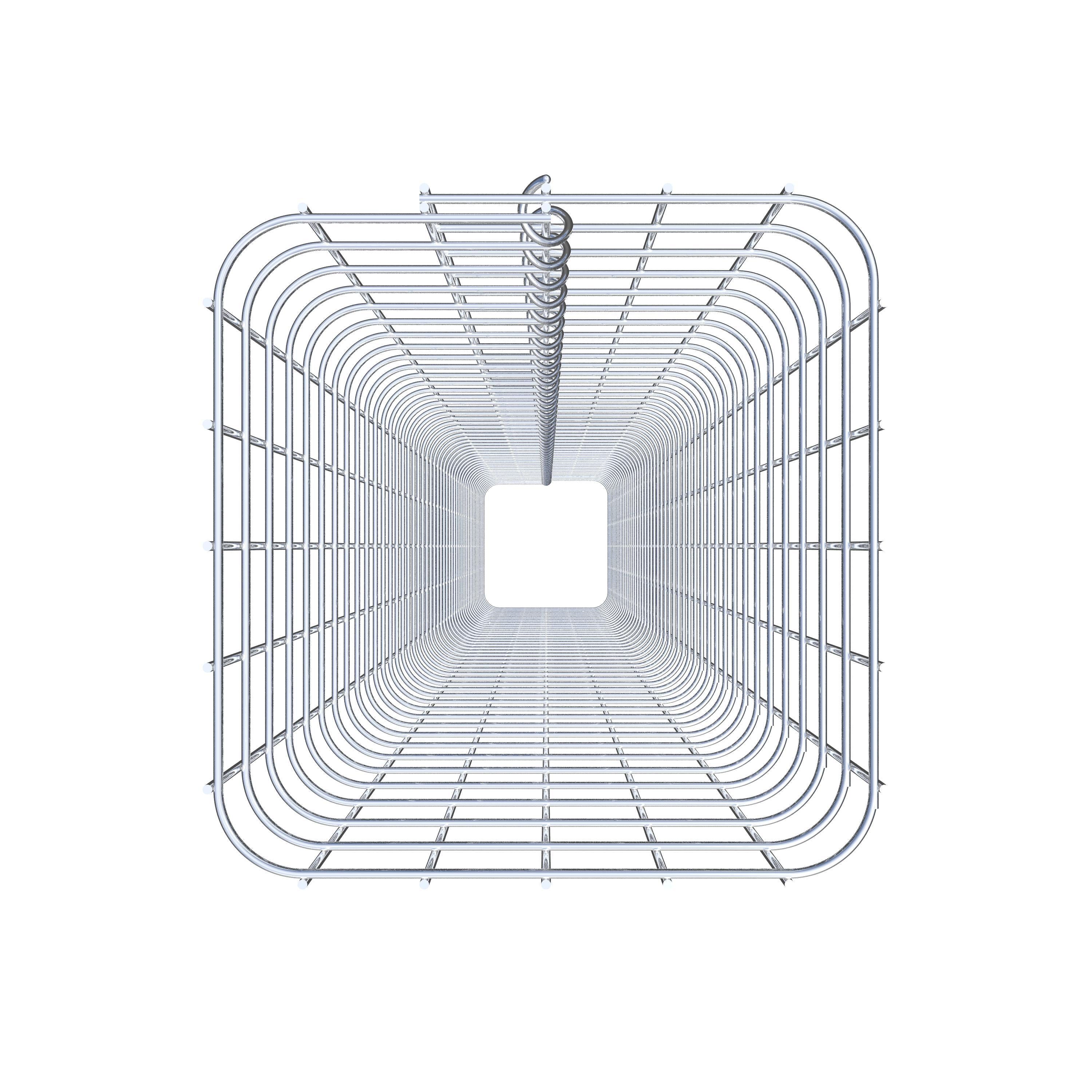 Colonne de gabion carrée 27 cm x 27 cm, 230 cm de hauteur, MW 5 cm x 5 cm