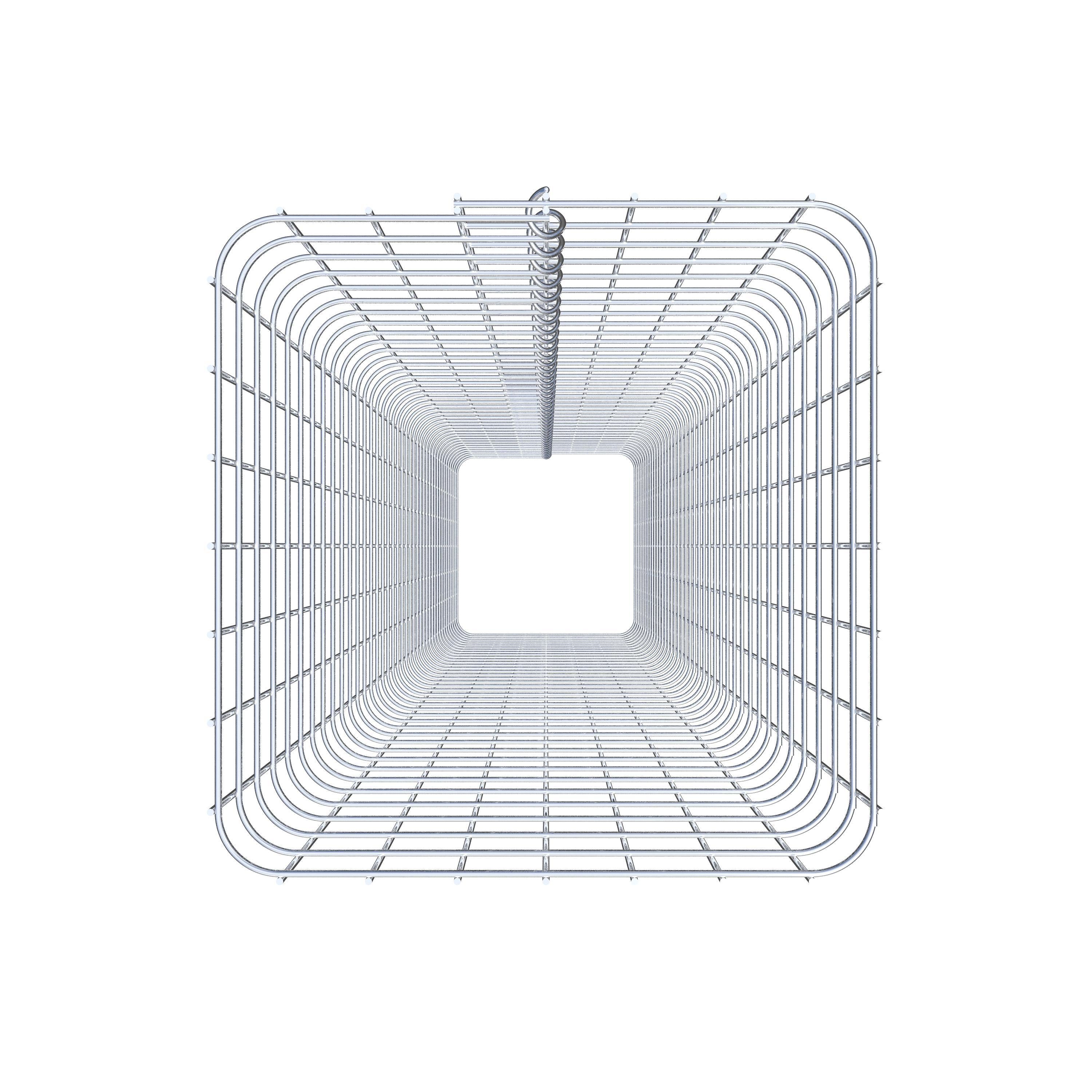 Colonne de gabion carrée 37 cm x 37 cm, 200 cm de hauteur, MW 5 cm x 5 cm