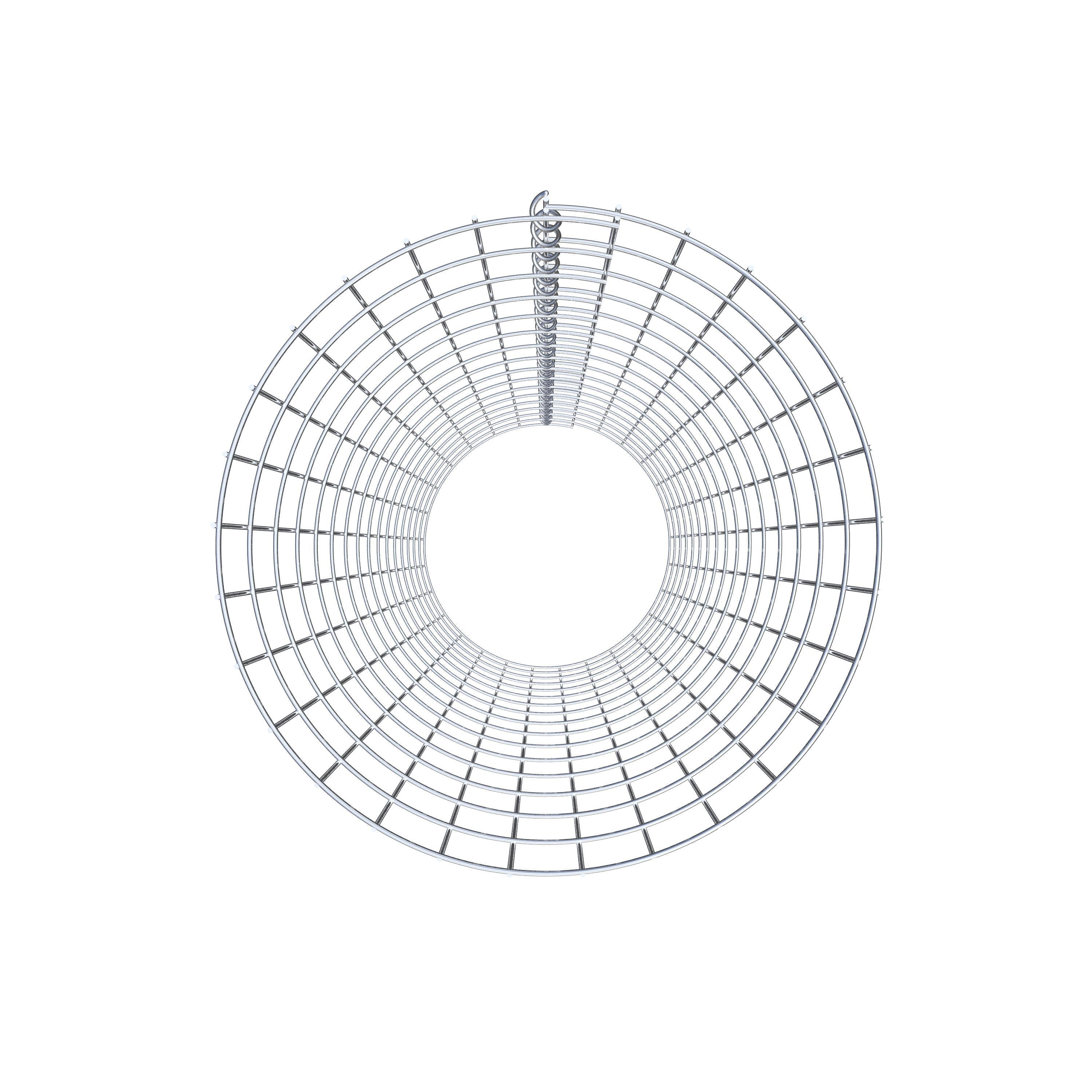 Colonne de gabion ronde 47 cm de diamètre, 160 cm de hauteur, mailles 5 cm x 10 cm