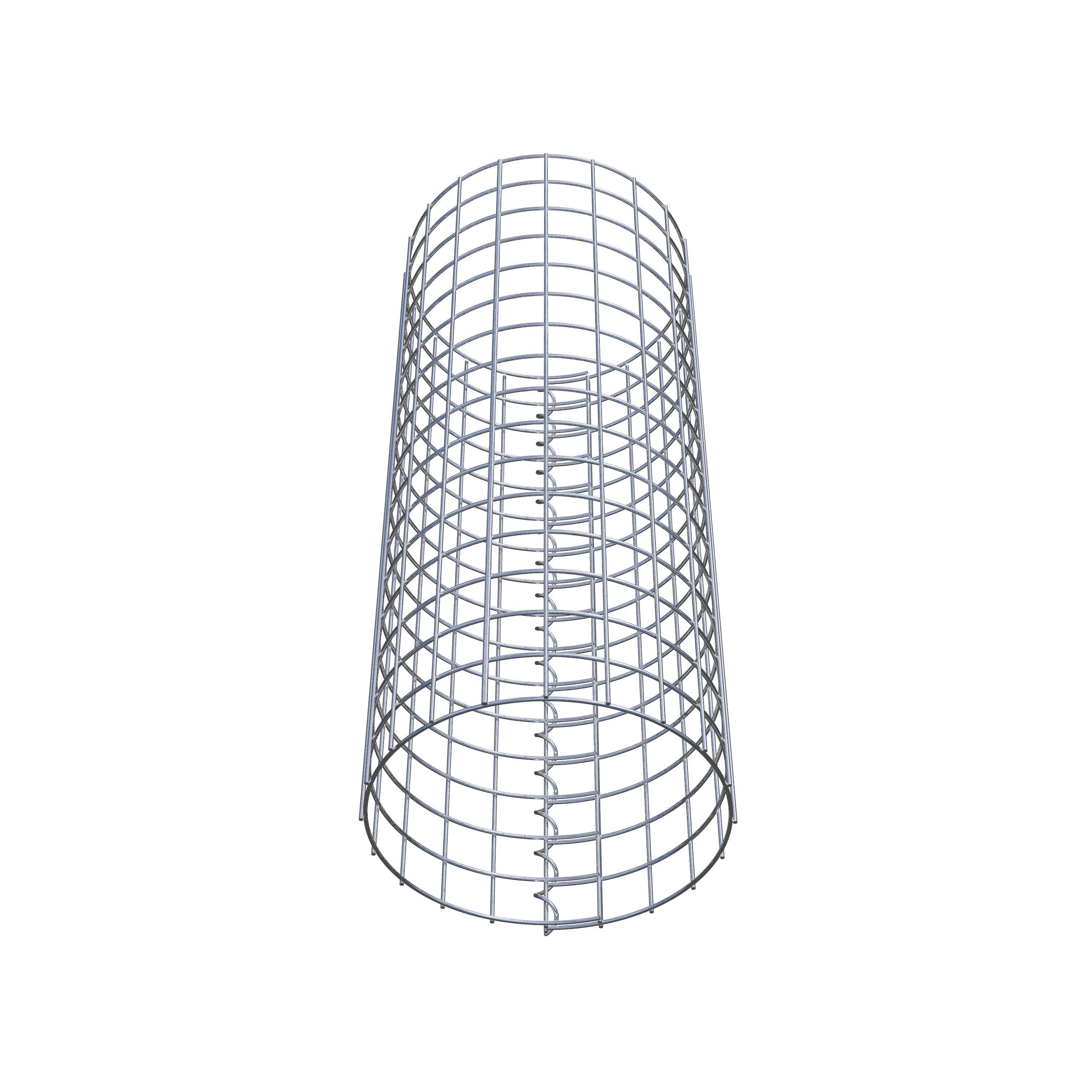 Coluna de gabião redonda 32 cm de diâmetro, 80 cm de altura, malhagem 5 cm x 5 cm