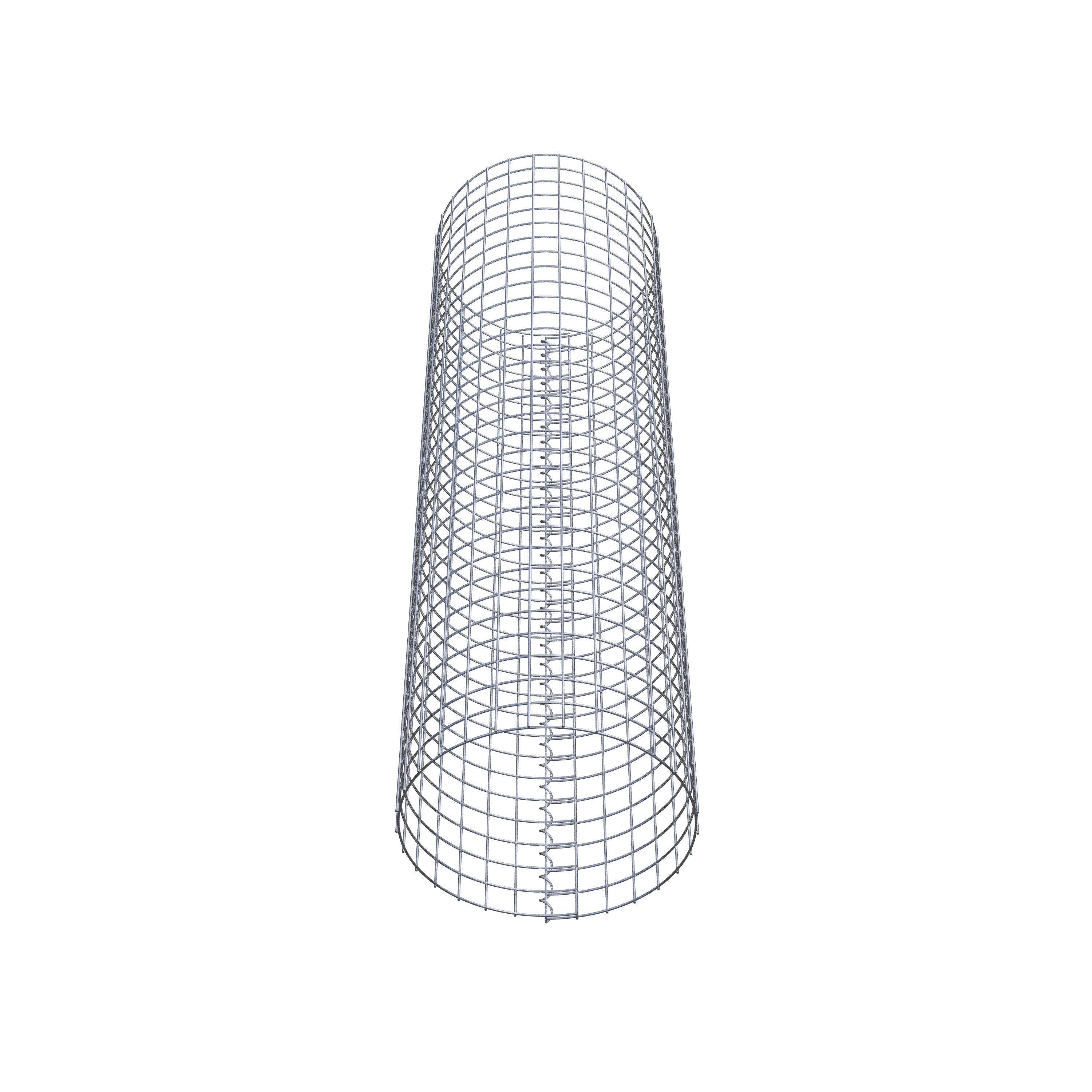Colonna gabbionata rotonda 47 cm di diametro, 160 cm di altezza, maglia 5 cm x 5 cm