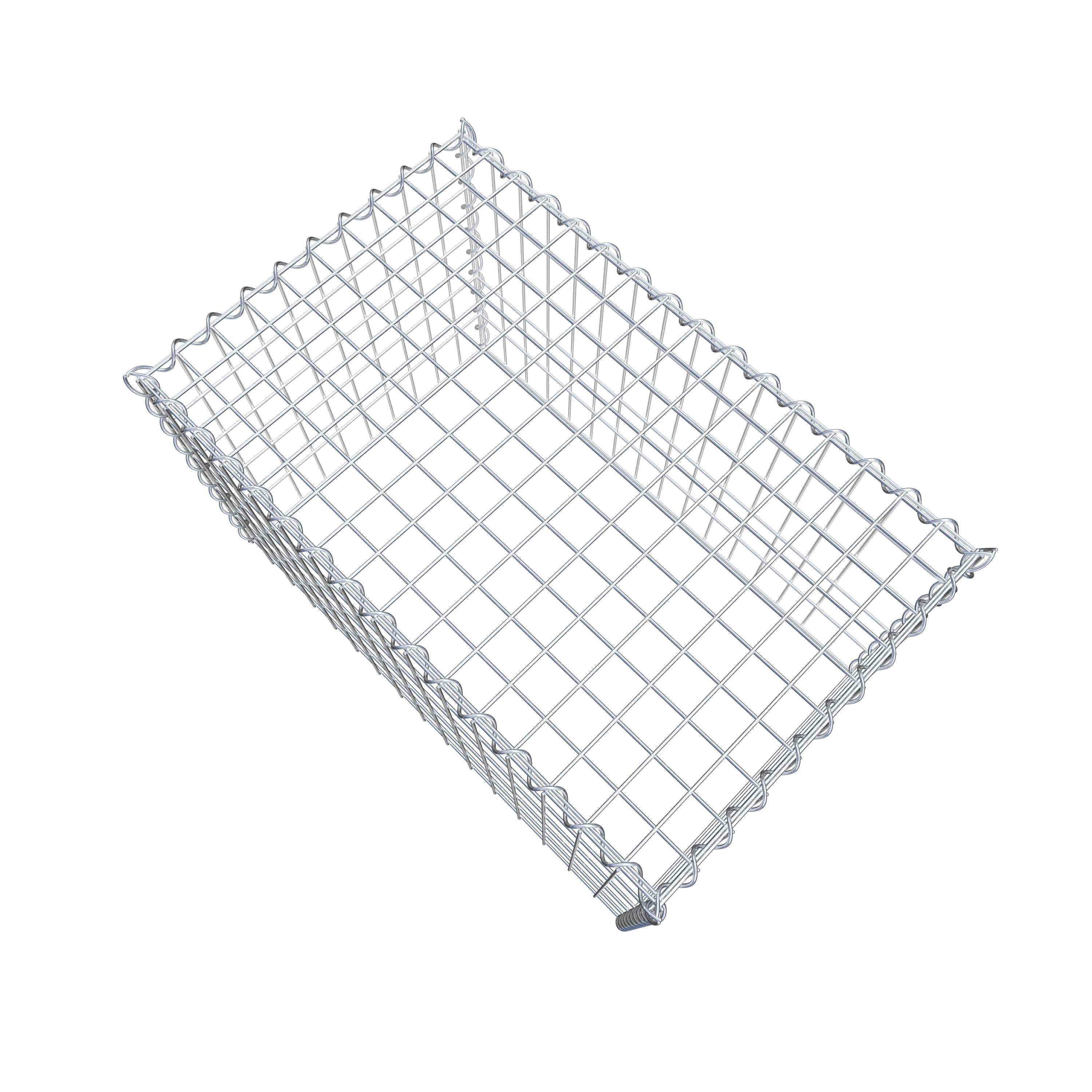 Gabião tipo 3 80 cm x 50 cm x 50 cm (C x A x P), malhagem 5 cm x 10 cm, espiral