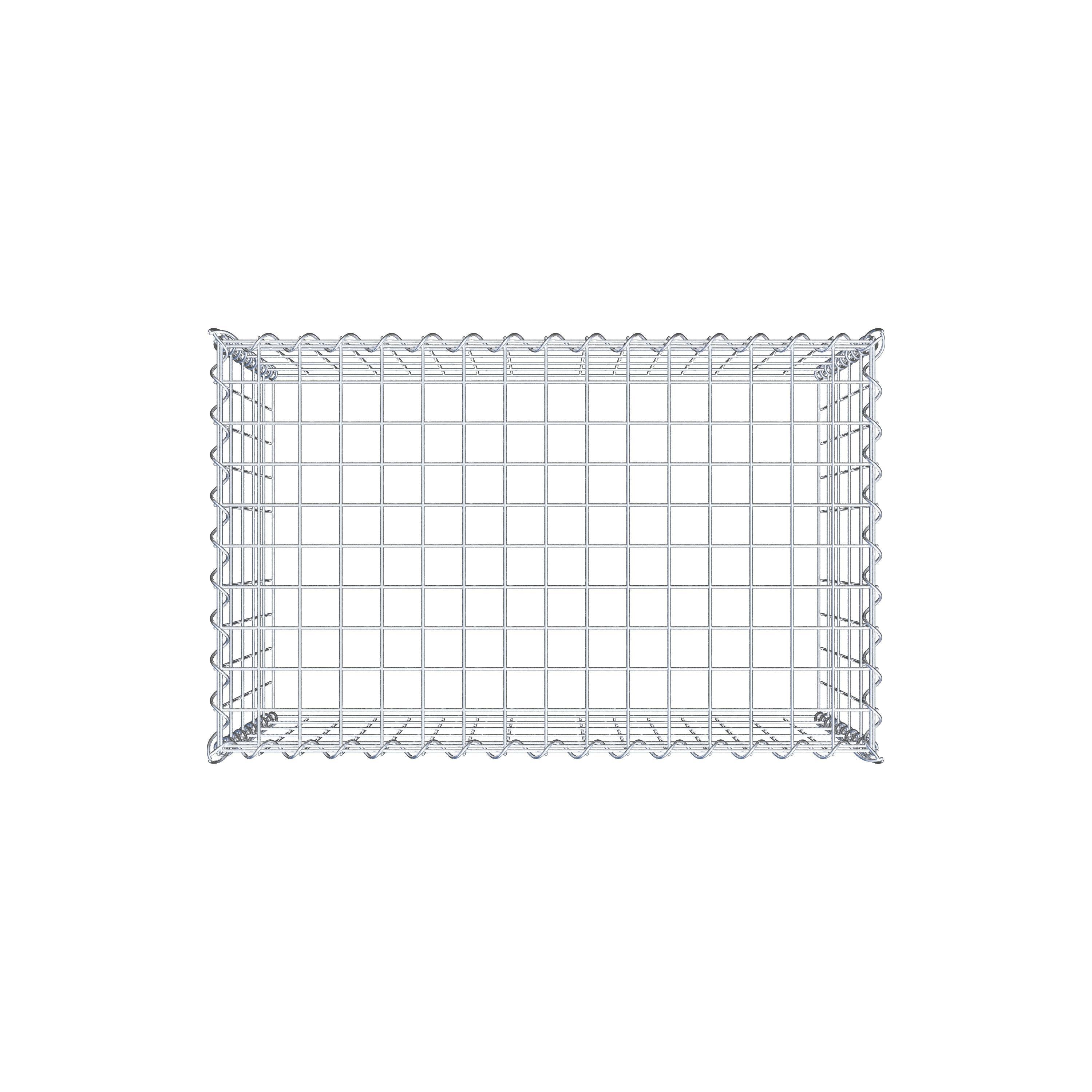 Gabião tipo 3 80 cm x 50 cm x 50 cm (C x A x P), malhagem 5 cm x 10 cm, espiral