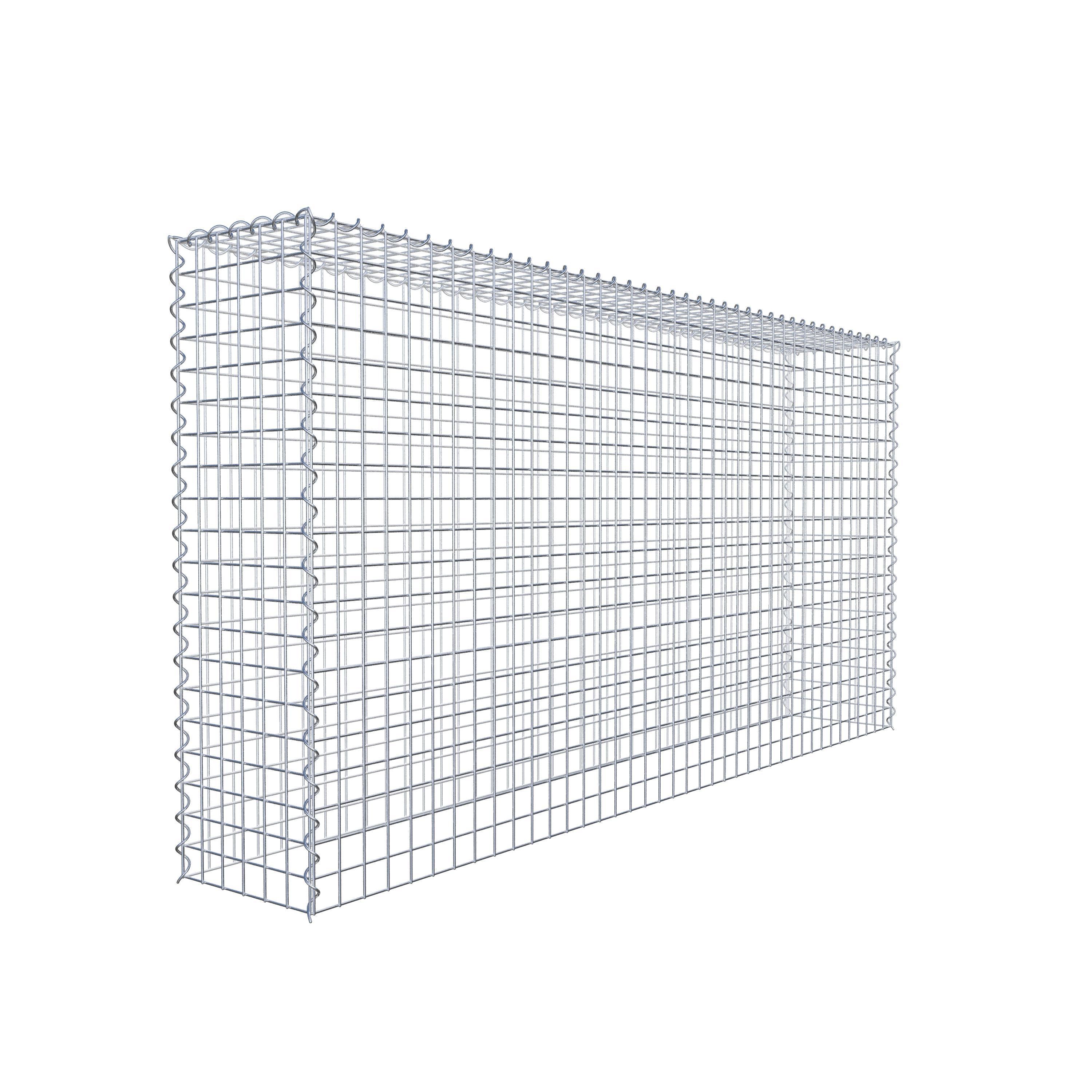 Gabion rapporté type 3 200 cm x 100 cm x 30 cm (L x H x P), mailles 5 cm x 5 cm, spirale