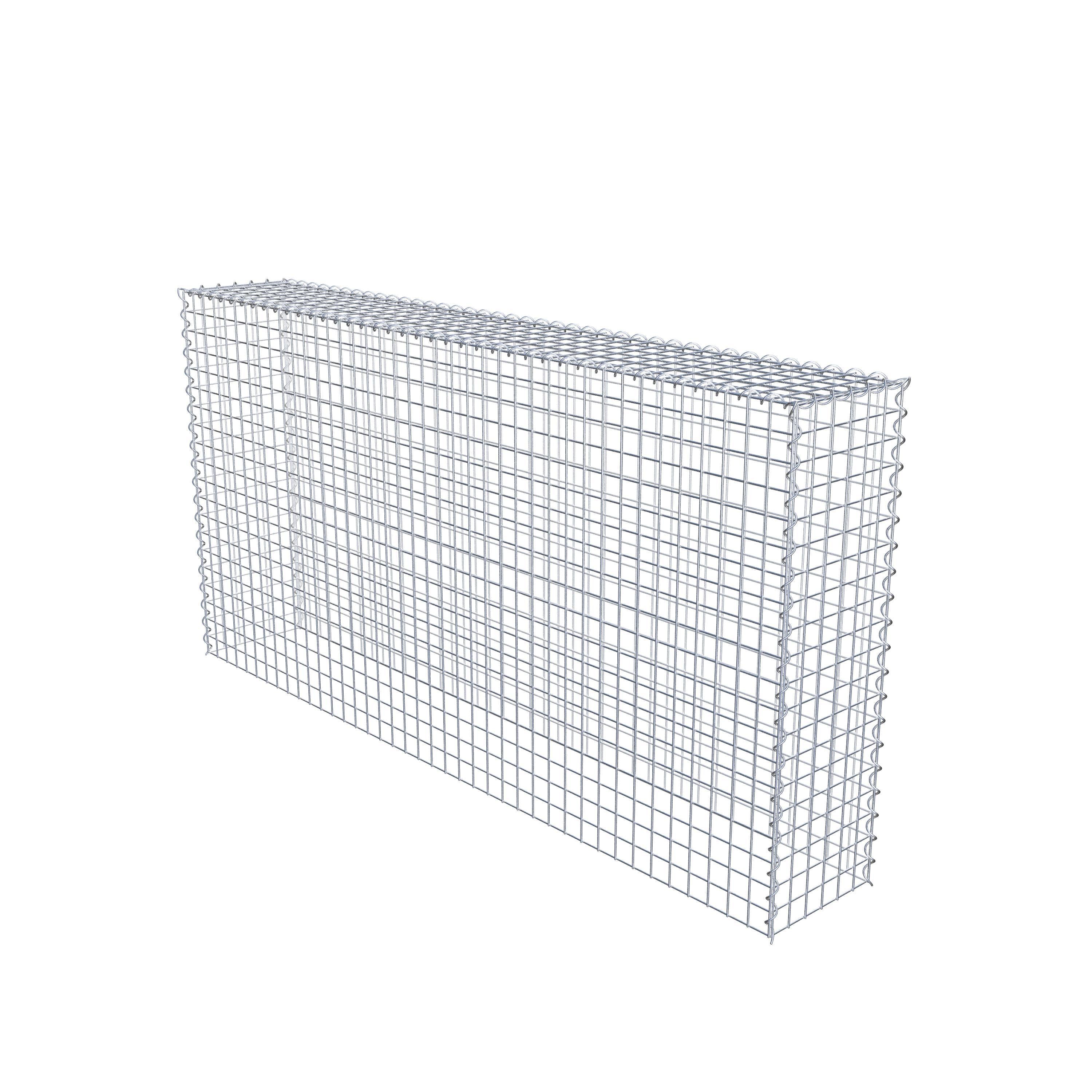 Gabion rapporté type 3 200 cm x 100 cm x 30 cm (L x H x P), mailles 5 cm x 5 cm, spirale