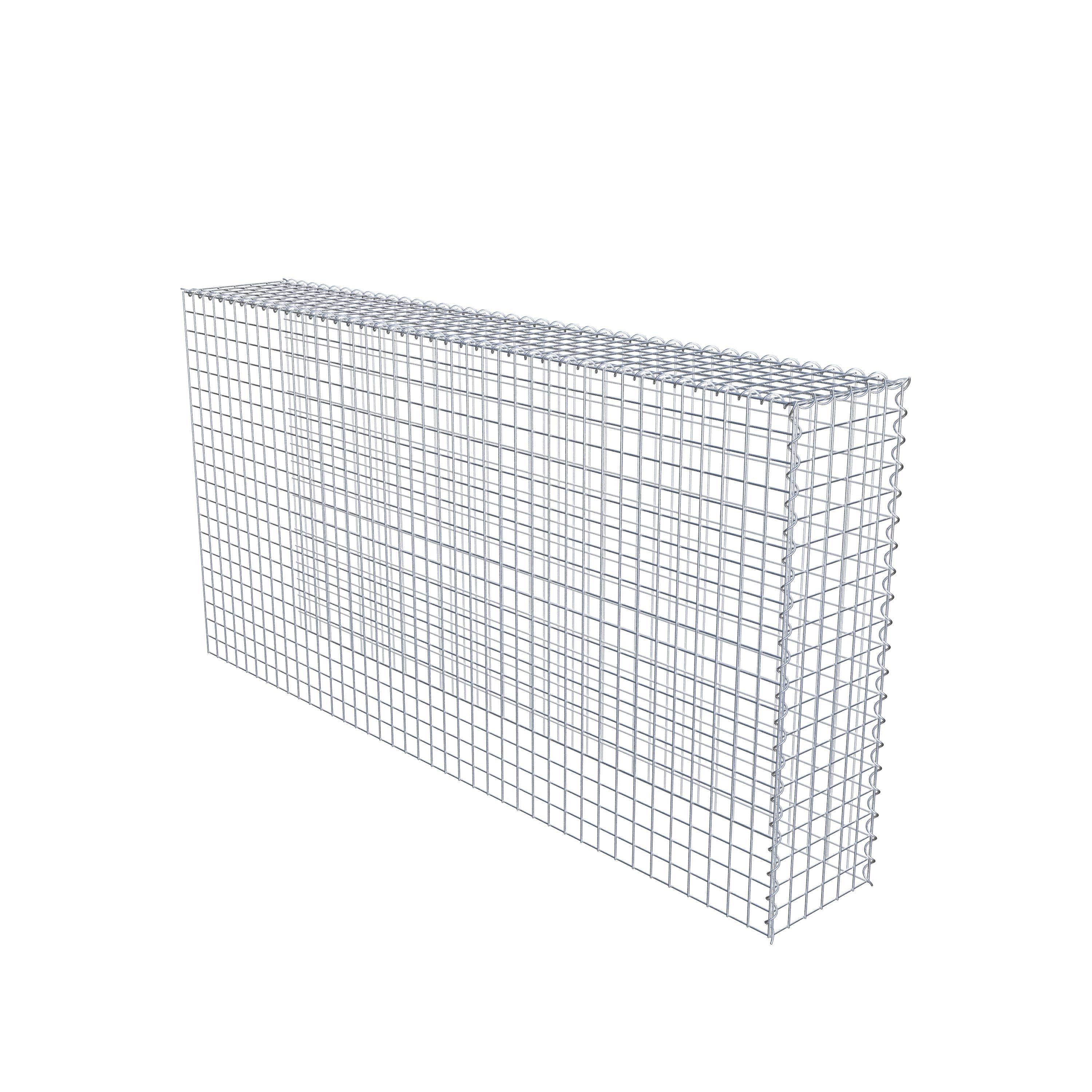 Gabion rapporté type 4 200 cm x 100 cm x 30 cm (L x H x P), mailles 5 cm x 5 cm, spirale