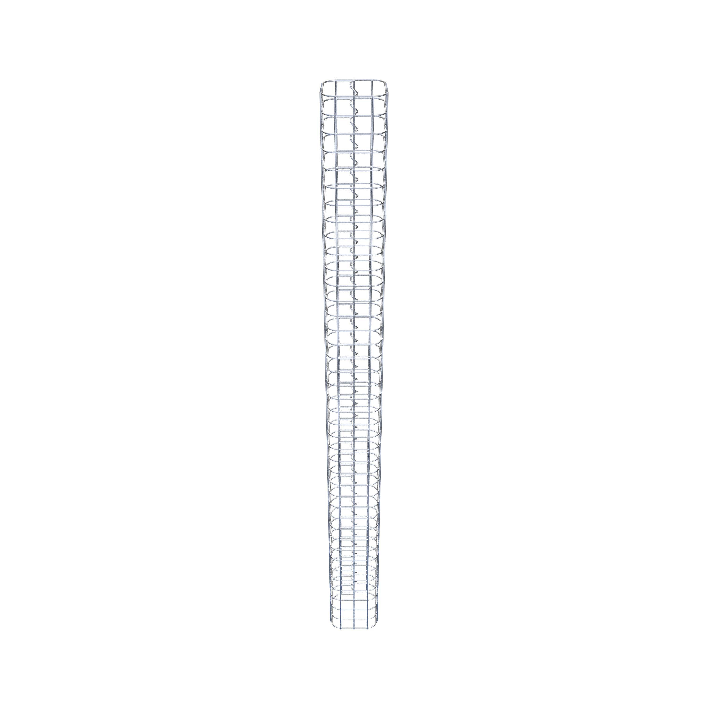 Gabionsøjle, firkantet, varmgalvaniseret, 17 cm x 17 cm, 200 cm høj, MW 5 cm x 5 cm