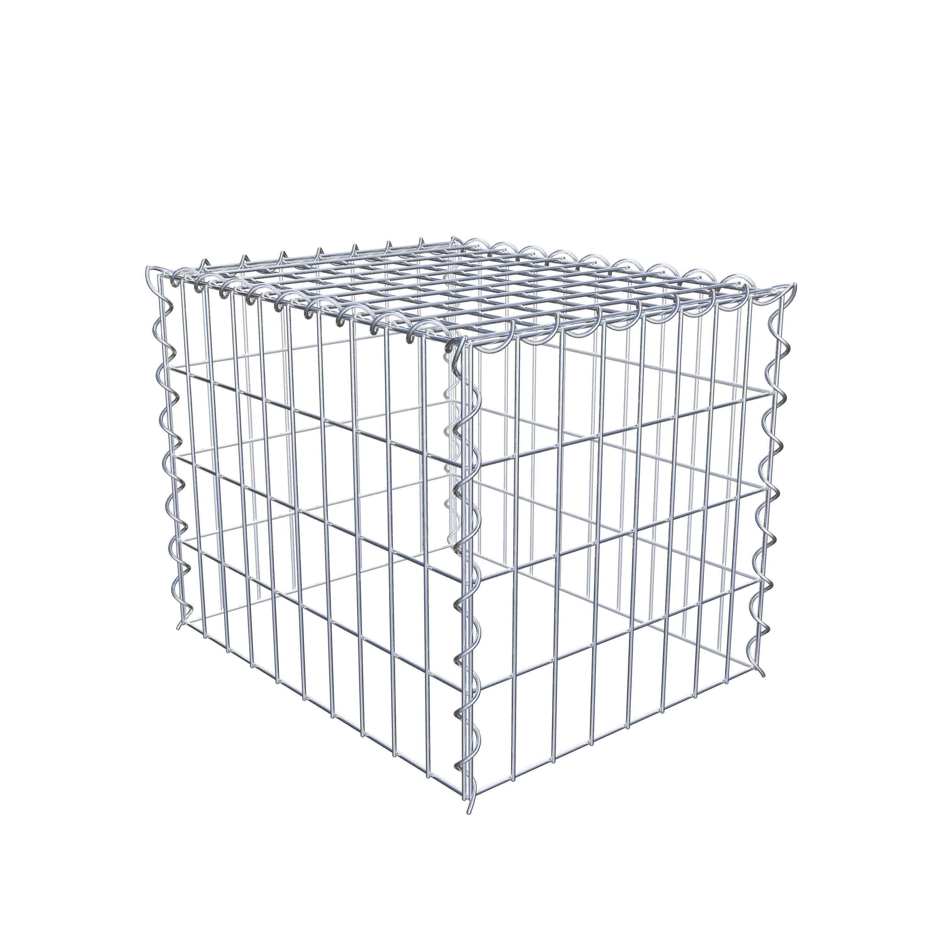 Opvokset gabion type 3 50 cm x 40 cm x 40 cm (L x H x D), maskestørrelse 5 cm x 10 cm, spiral