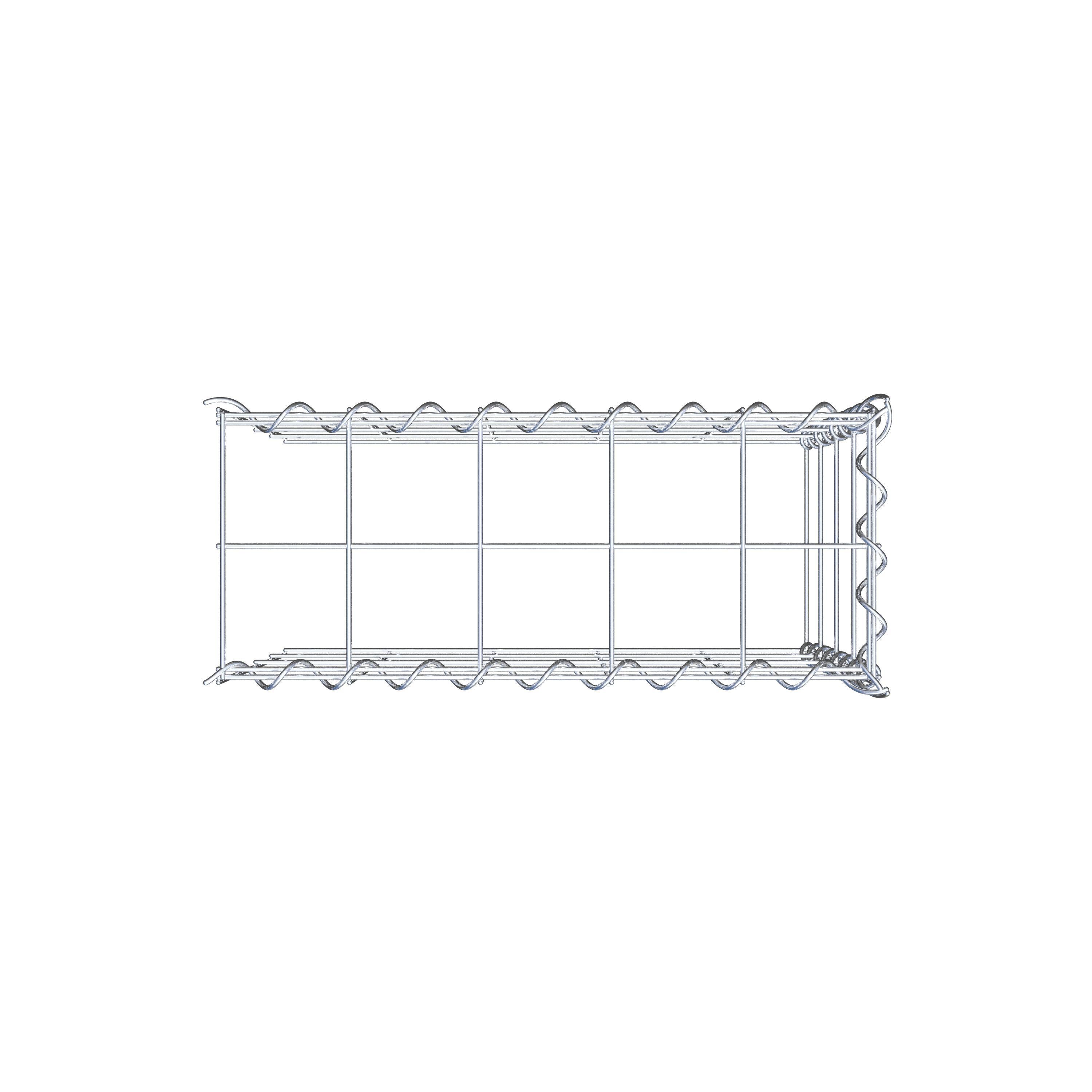 Anbaugabione Typ 4 50 cm x 40 cm x 20 cm (L x H x T), Maschenweite 10 cm x 10 cm, Spirale