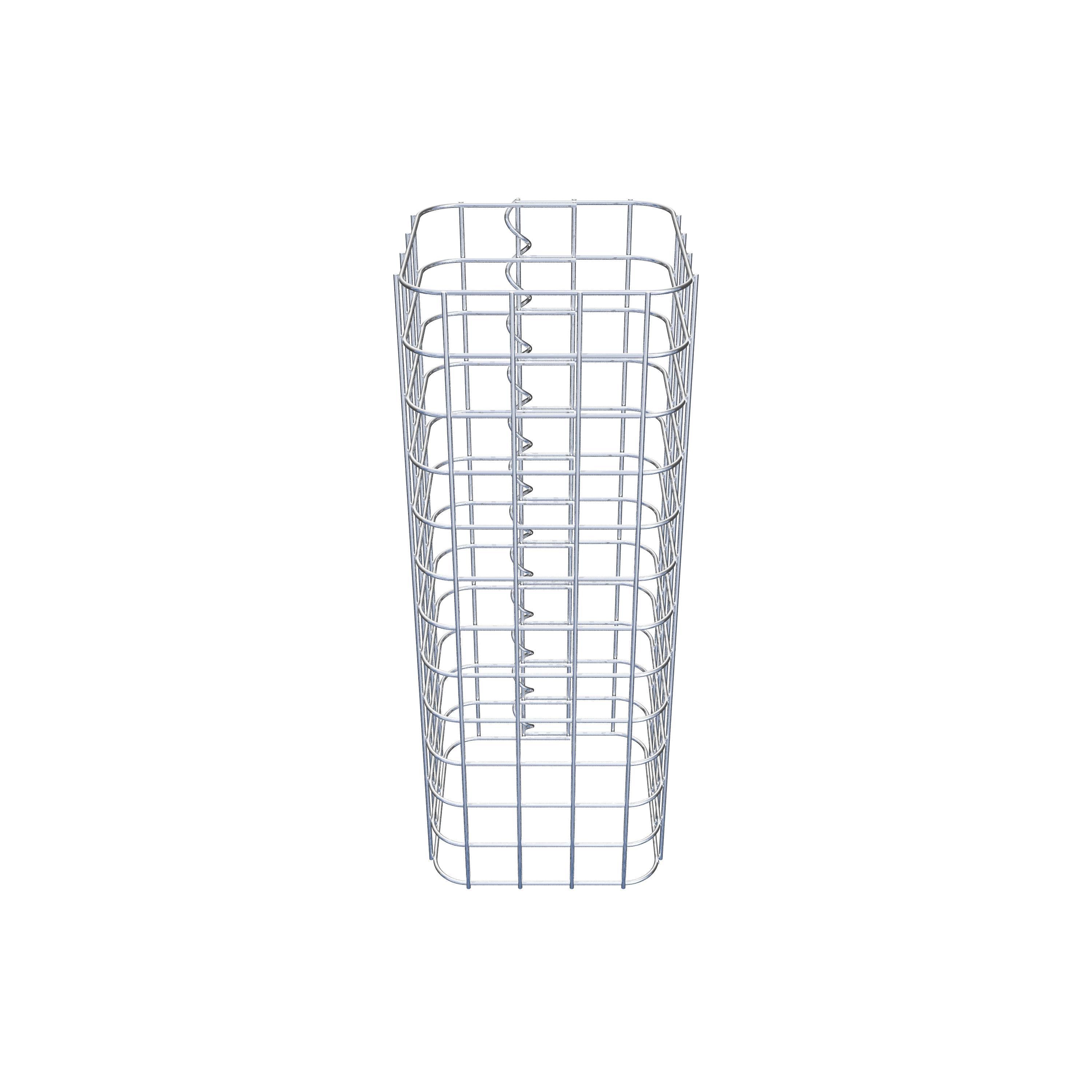 Colonne de gabion 22 x 22 cm MW 5 x 5 cm carré
