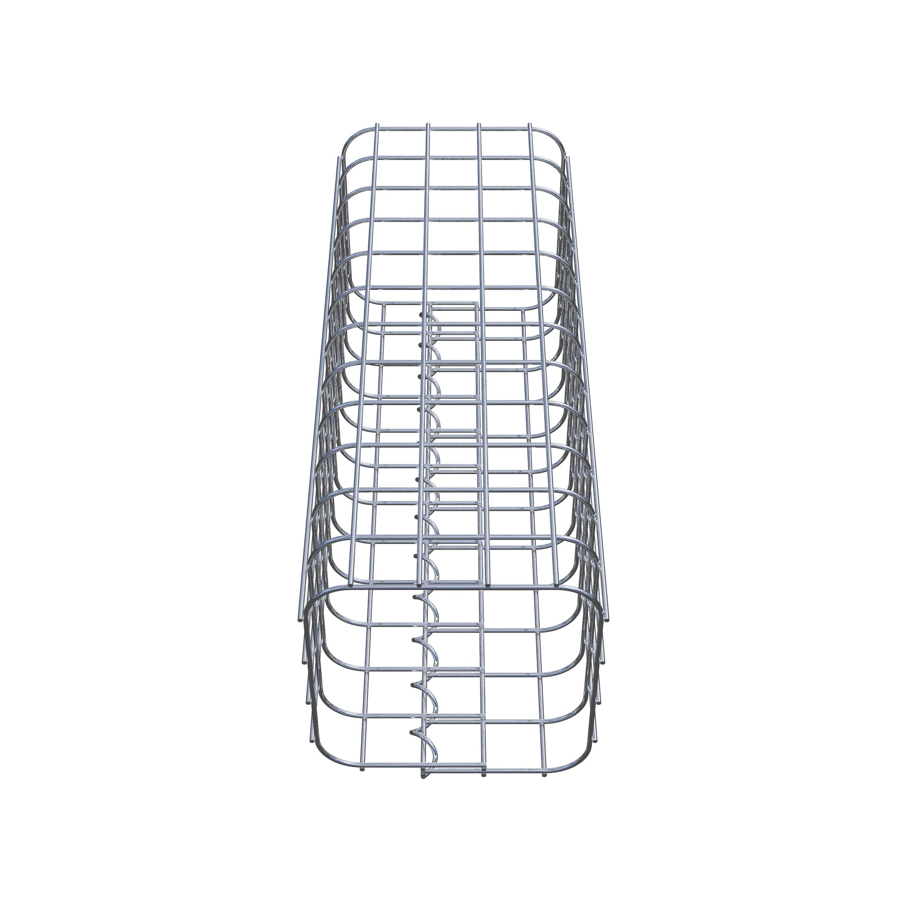 Colonne de gabion 22 x 22 cm MW 5 x 5 cm carré