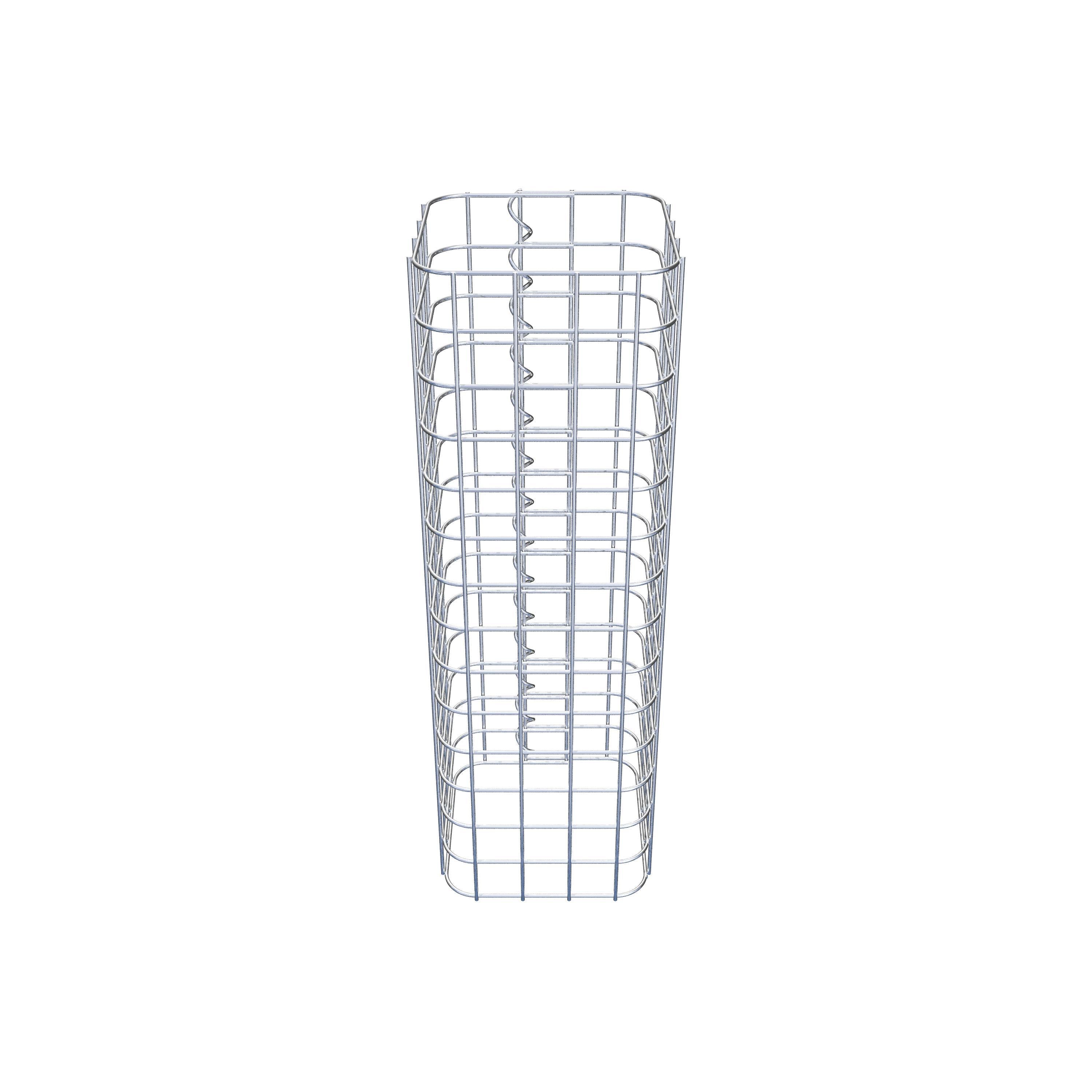Colonne de gabion 22 x 22 cm MW 5 x 5 cm carré