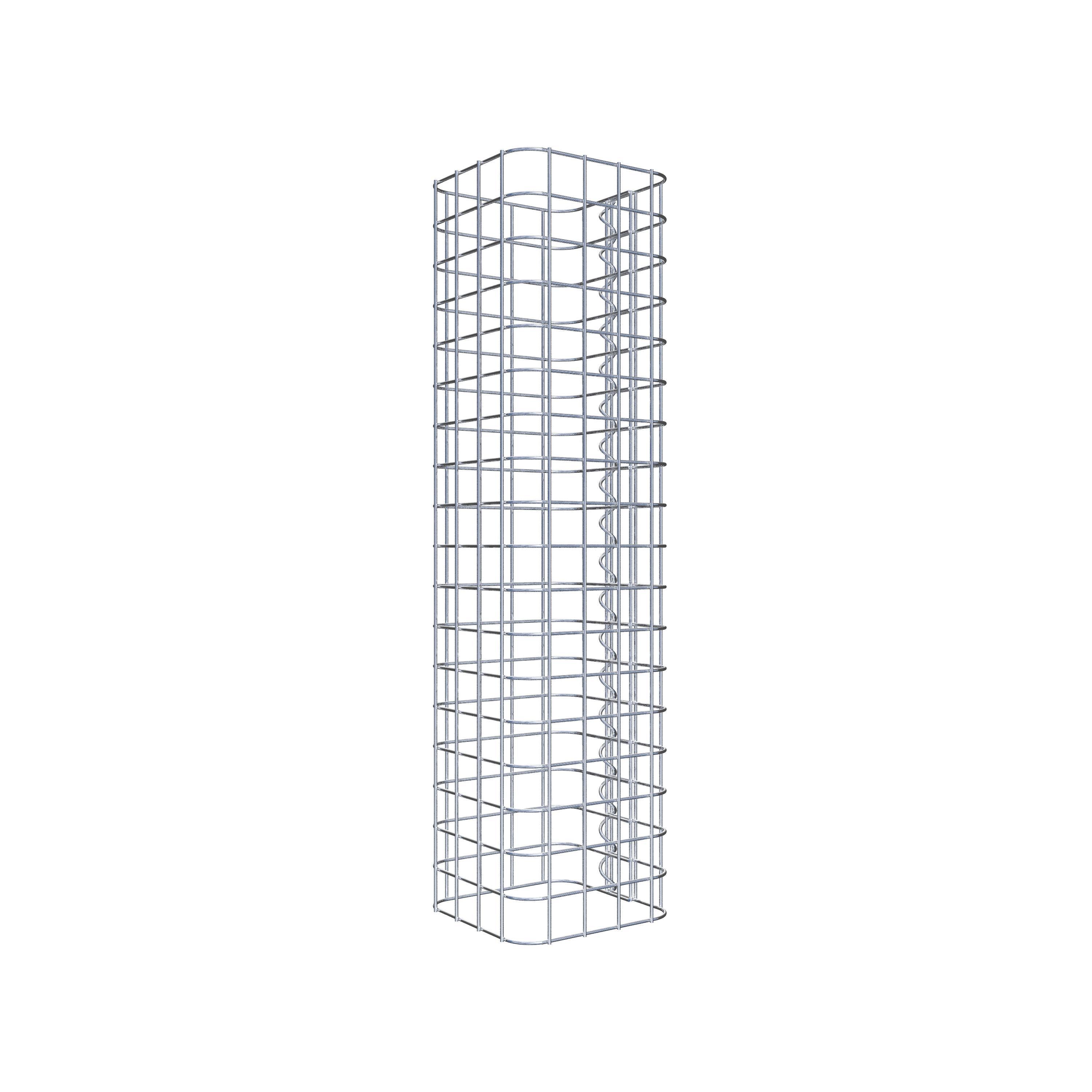 Colonne de gabion 22 x 22 cm MW 5 x 5 cm carré