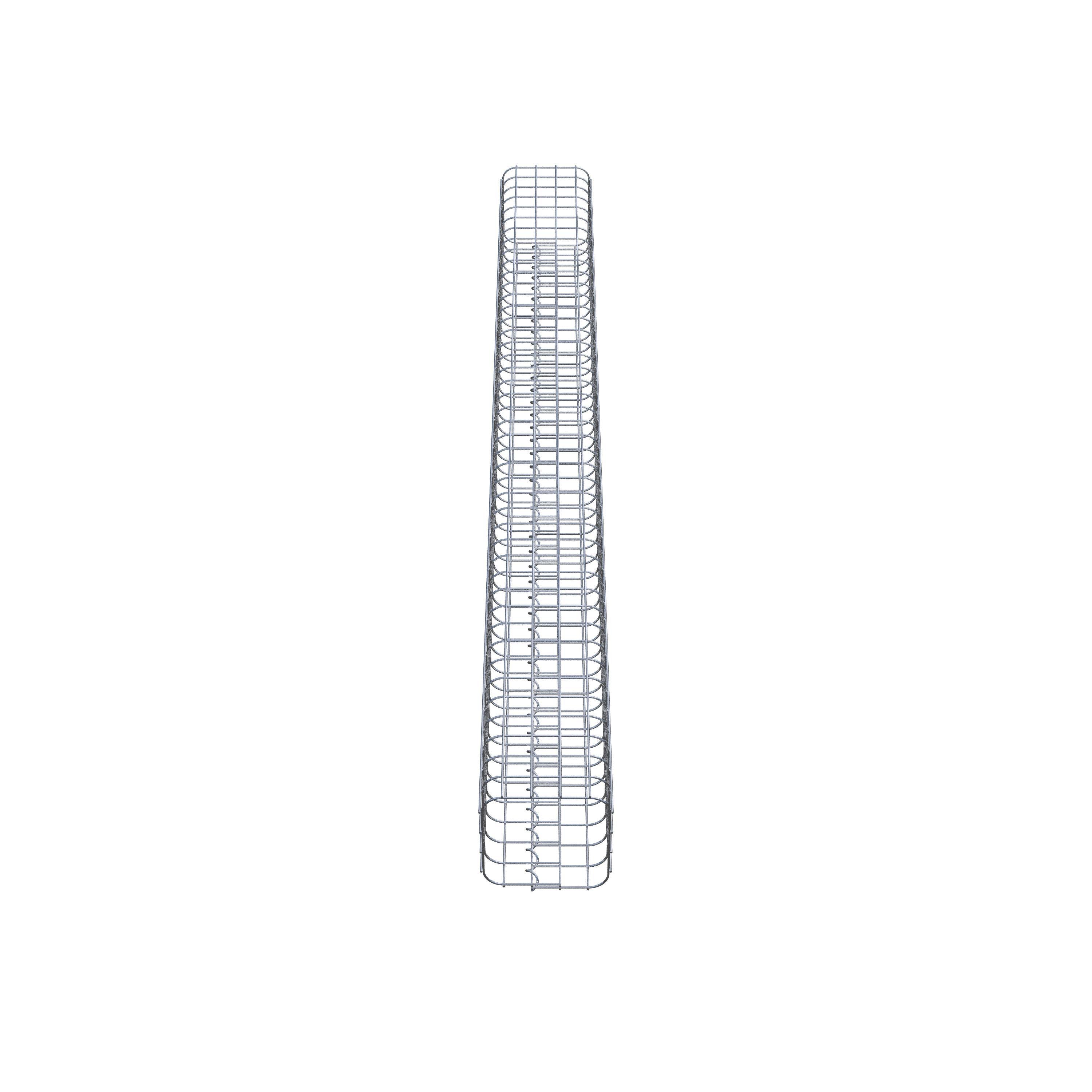 Colonne de gabion 22 x 22 cm MW 5 x 5 cm carré