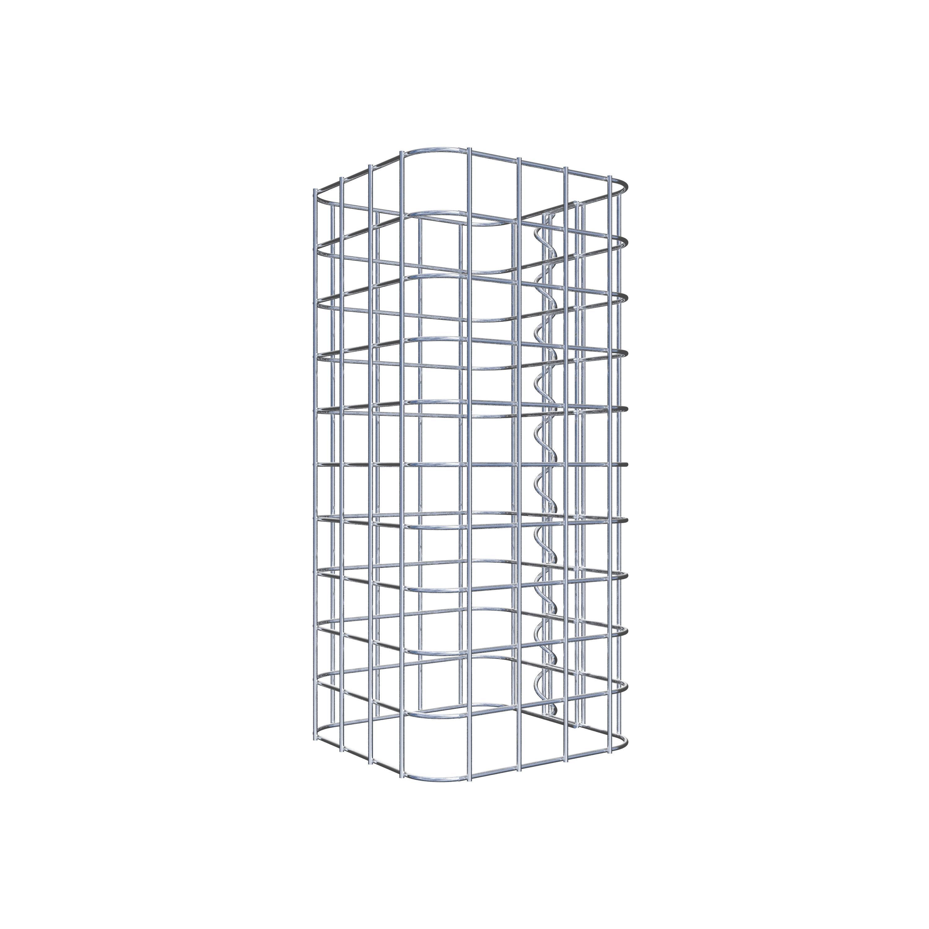 Colonne de gabion 22 x 22 cm MW 5 x 5 cm carré