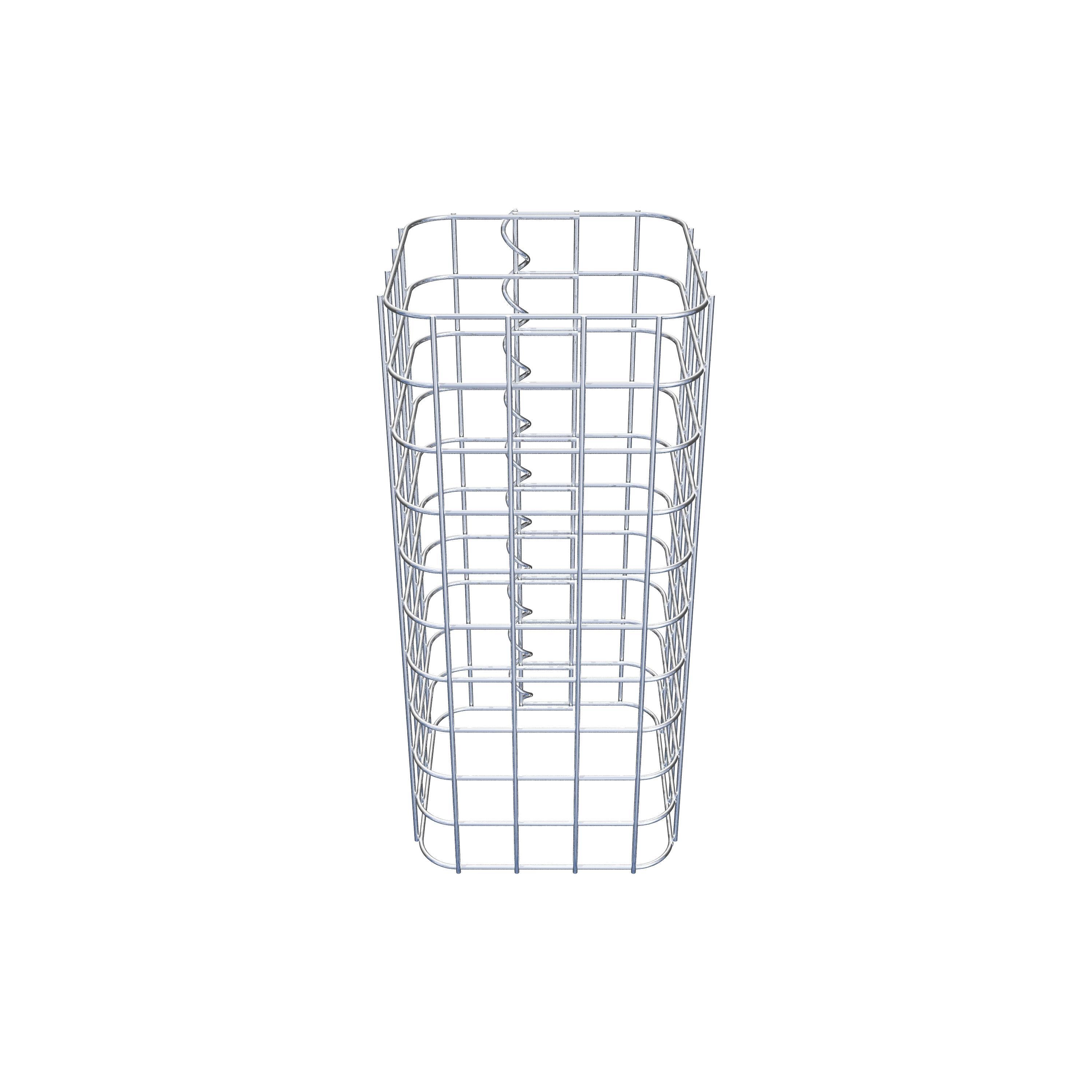 Colonne de gabion 22 x 22 cm MW 5 x 5 cm carré