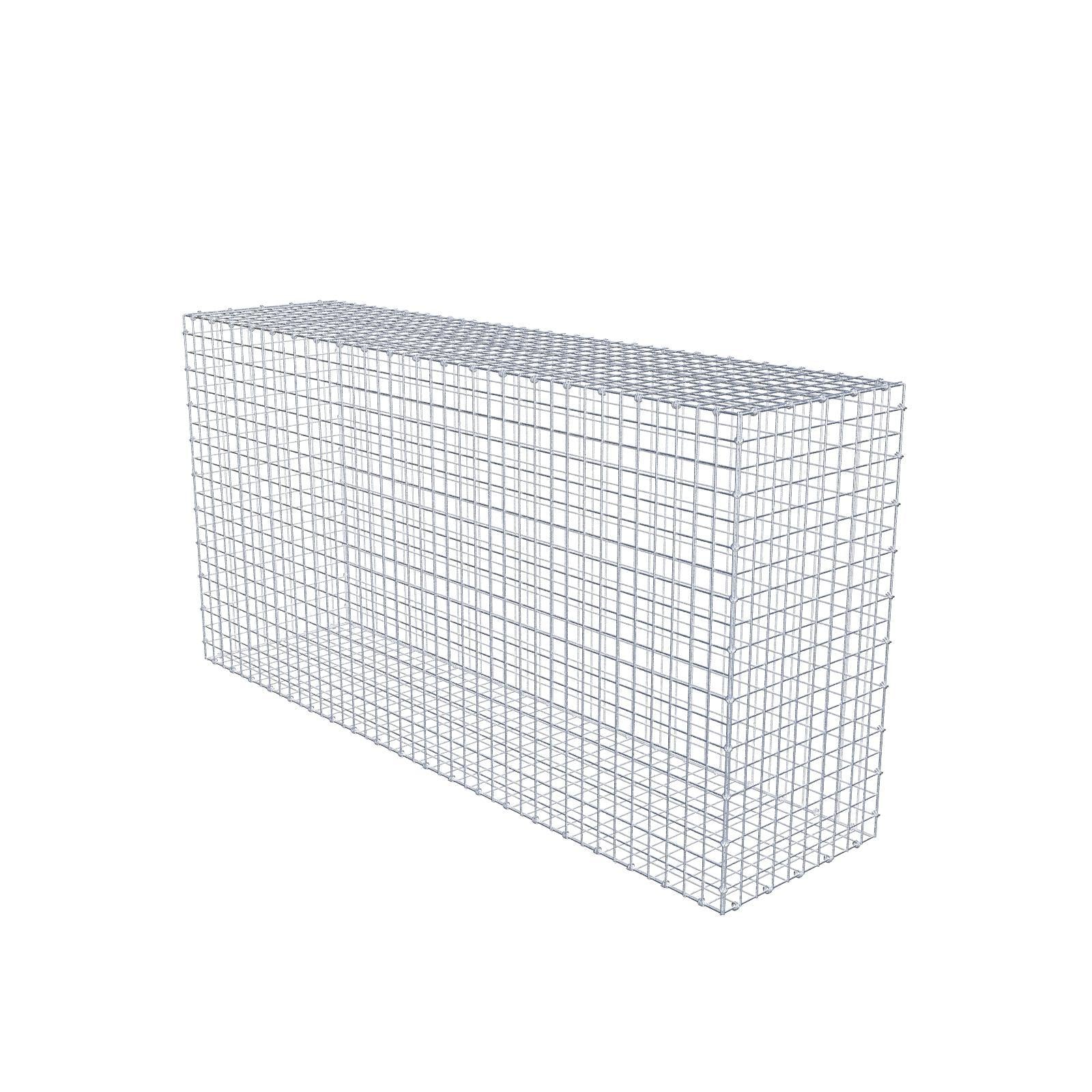 Gabione 200 cm x 100 cm x 50 cm (L x H x T), Maschenweite 5 x 5 cm, Spiralring