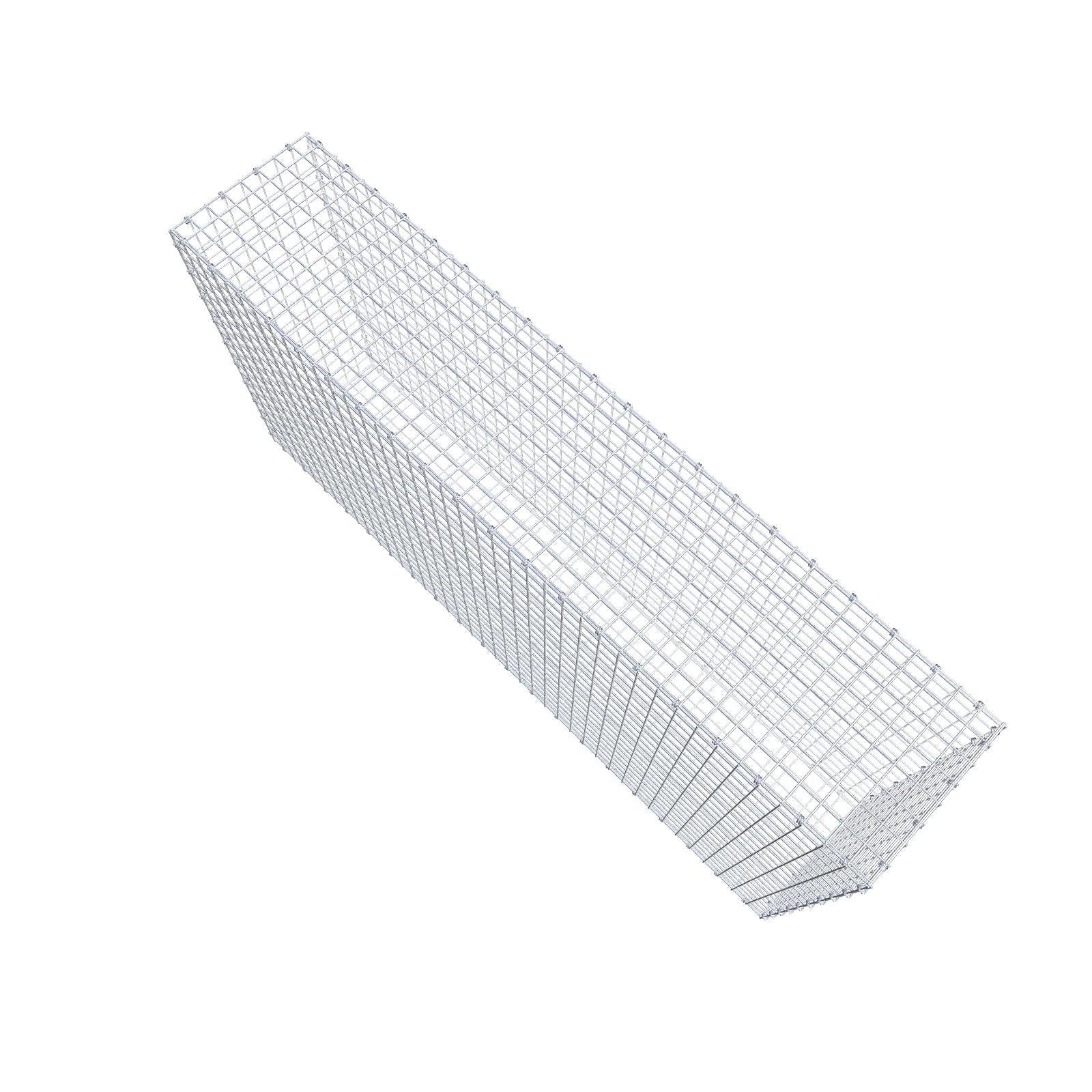 Gabion 200 cm x 100 cm x 40 cm (L x H x D), mesh size 5 x 5 cm, spiral ring