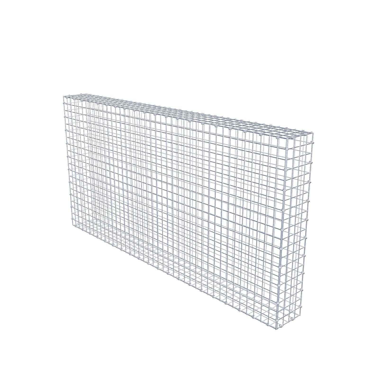 Gabione 200 cm x 100 cm x 20 cm (L x H x T), Maschenweite 5 x 5 cm, Spiralring