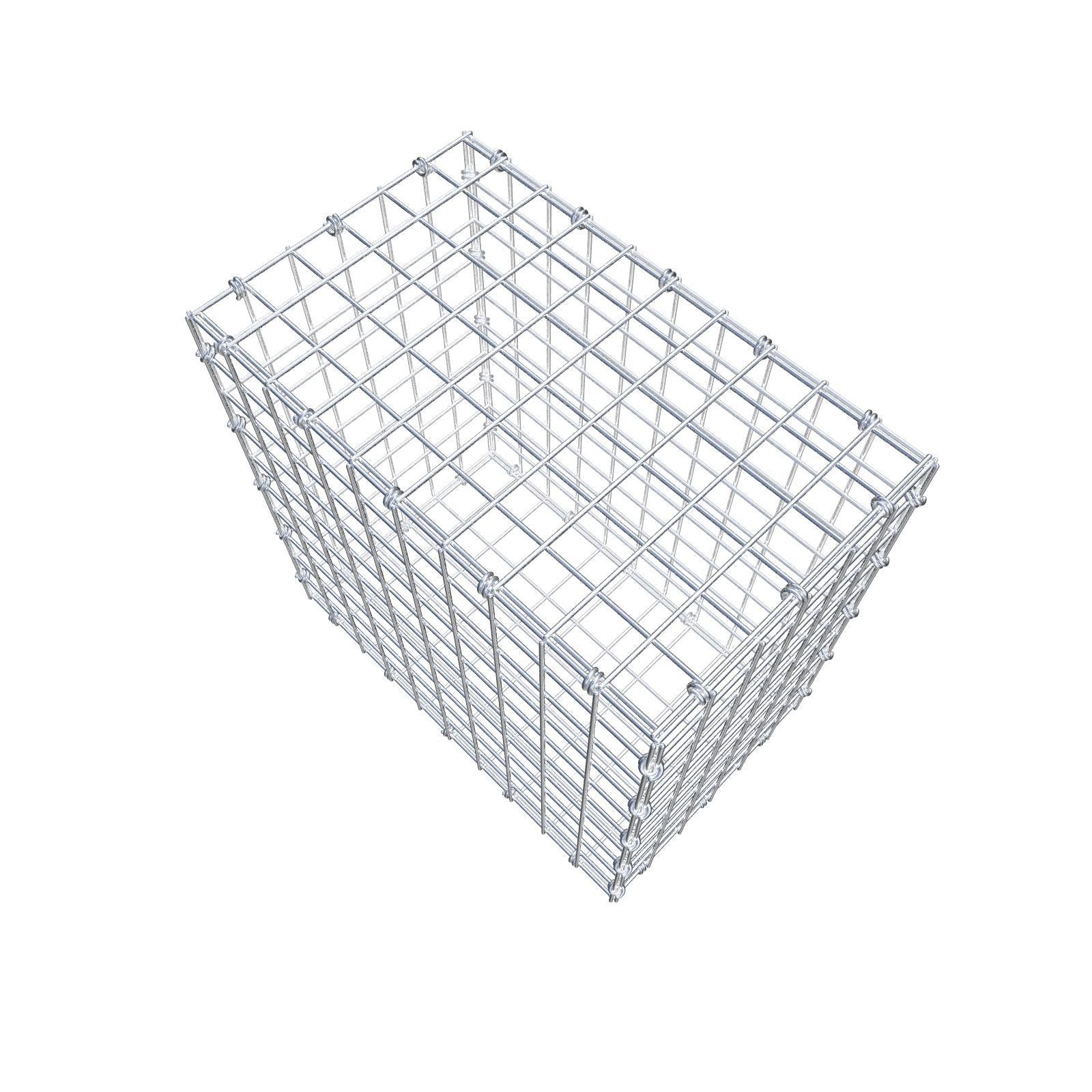 Gabion 50 cm x 50 cm x 30 cm (L x H x D), maskstorlek 5 x 5 cm, spiralring
