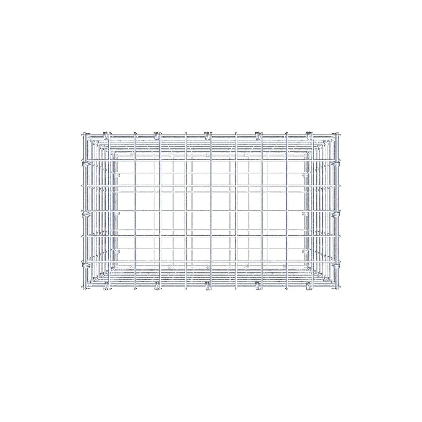 Gabion 50 cm x 50 cm x 30 cm (L x H x P), mailles 5 x 5 cm, anneau en spirale